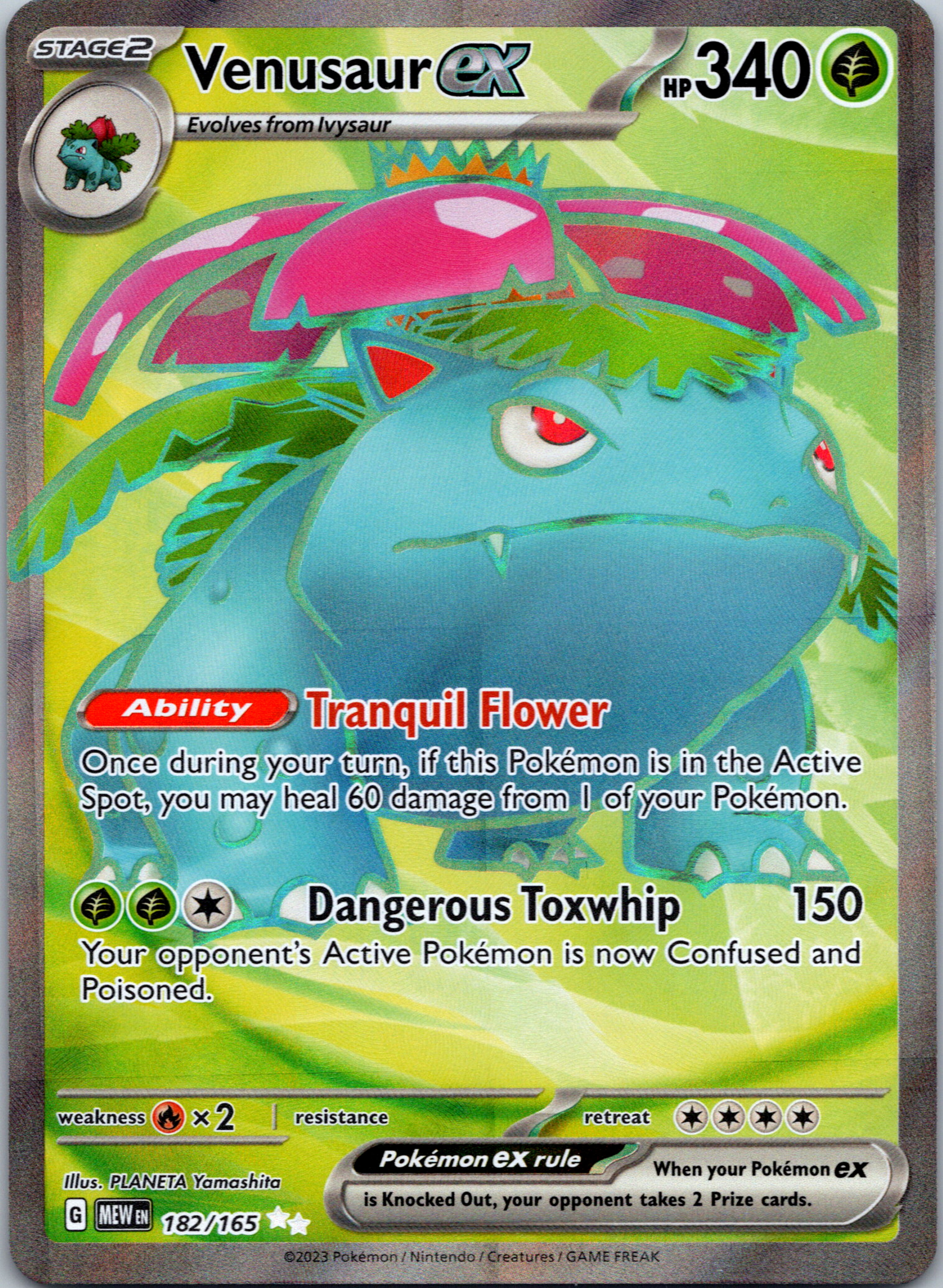 Venusaur ex (182/165) [Scarlet & Violet: 151]