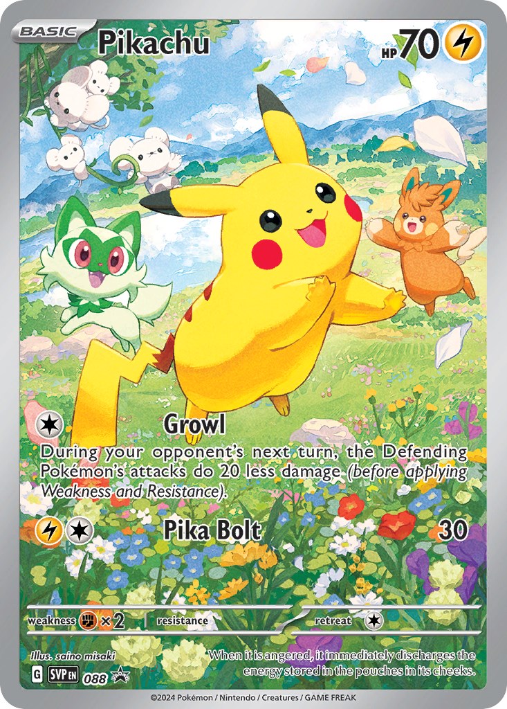 Pikachu [088] - (SV Scarlet & Violet Promo Cards) Holofoil