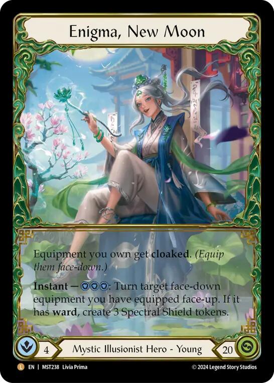 【Rainbow Foil】 Enigma, New Moon MST 238 Enigma, New Moon [MST238] (Part the Mistveil) Rainbow Foil