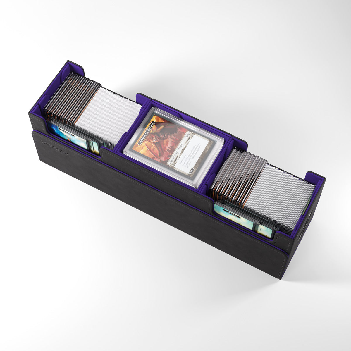 The Academic 266+ XL Convertible Black/Purple Deck Box (266ct)