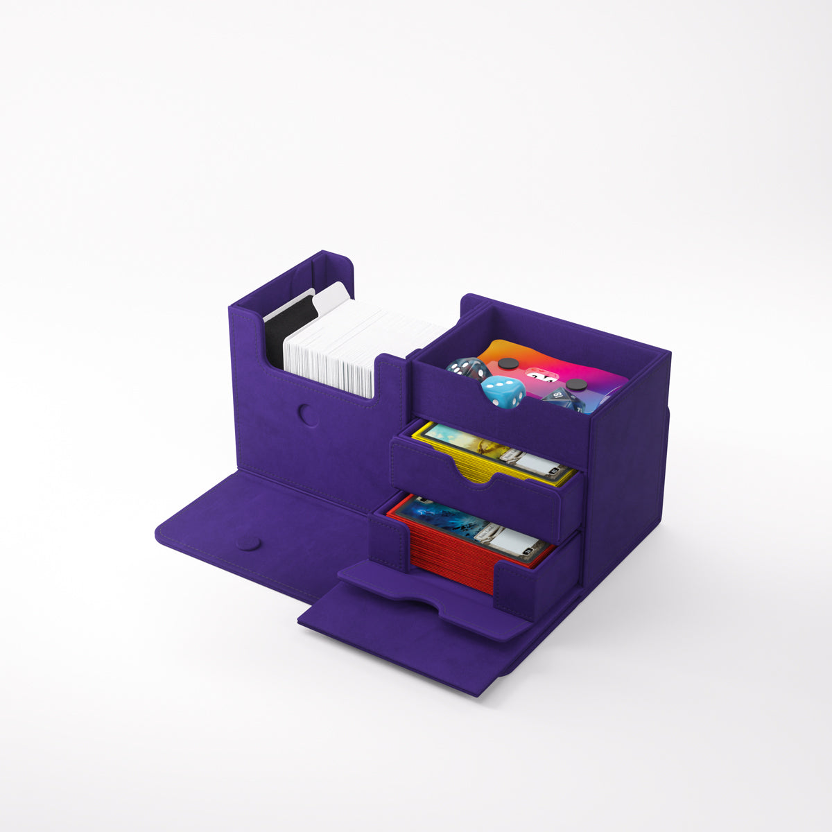 The Academic 133+ XL Convertible Purple/Purple Deck Box (133ct)