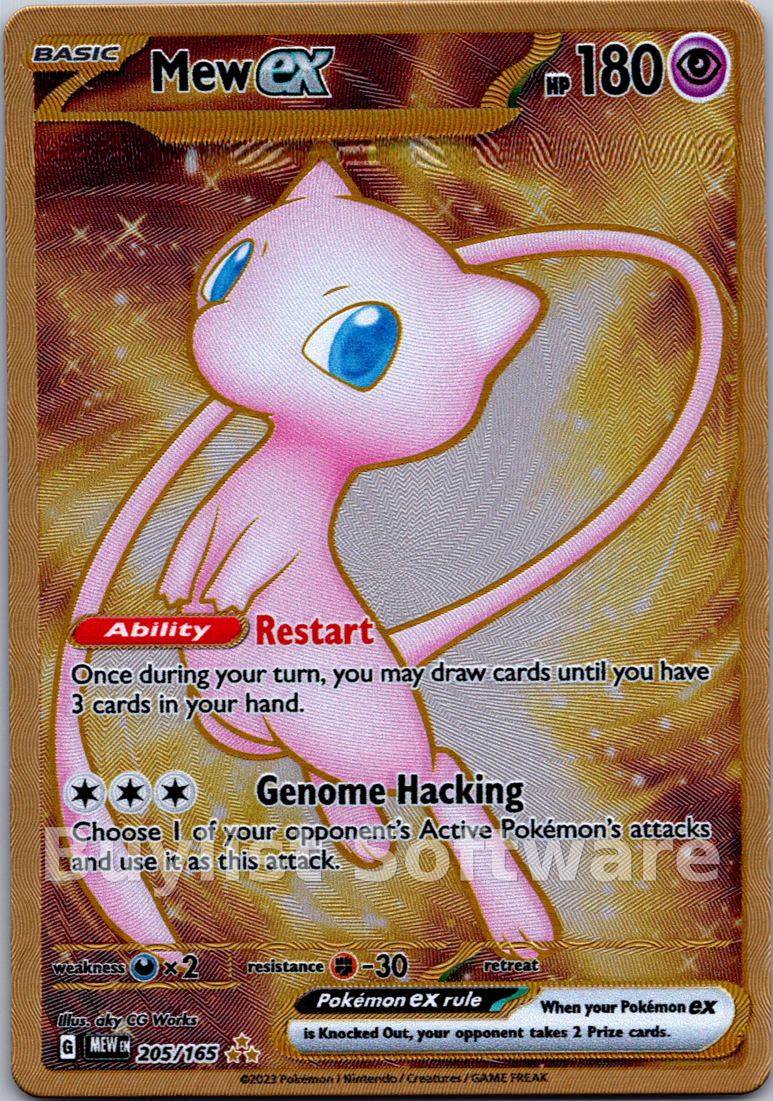 Mew ex (Metal Card) [205/165] [Scarlet & Violet 151] | Duel Kingdom