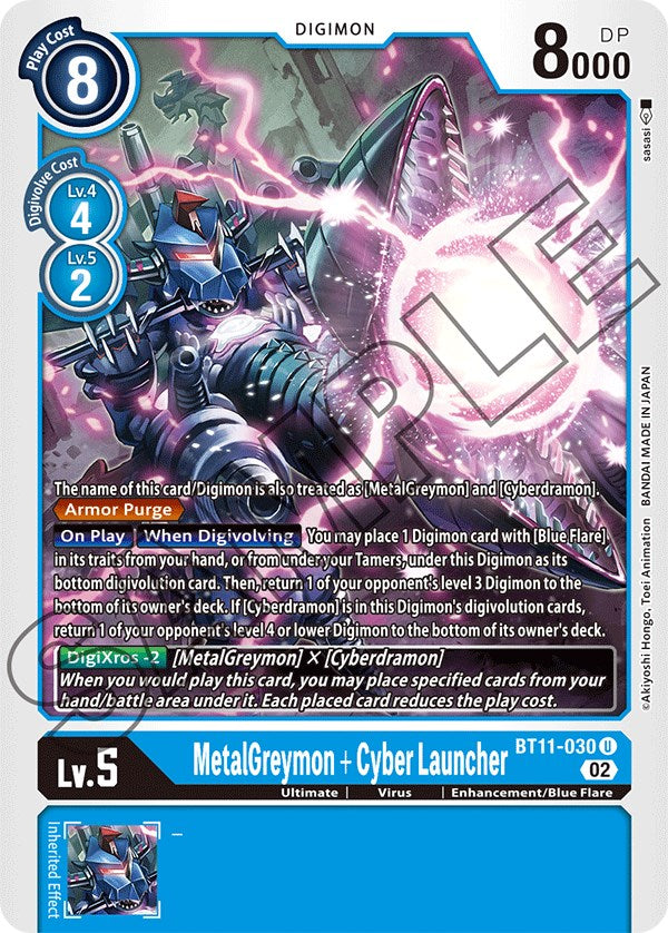 MetalGreymon + Cyber Launcher [BT11-030] [Dimensional Phase] Foil