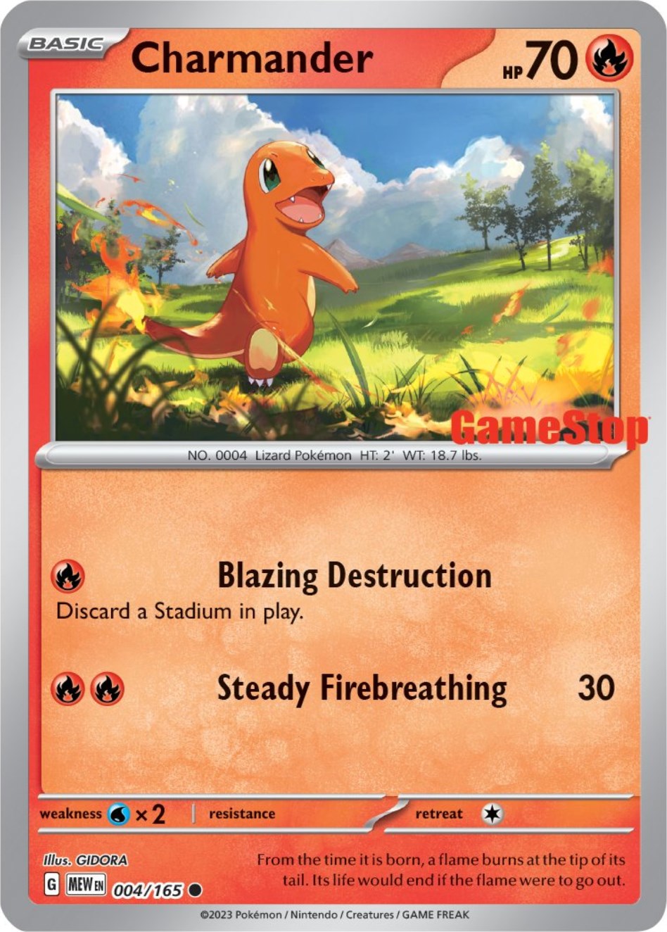 Charmander (GameStop Exclusive) [004/165] [Scarlet & Violet 151