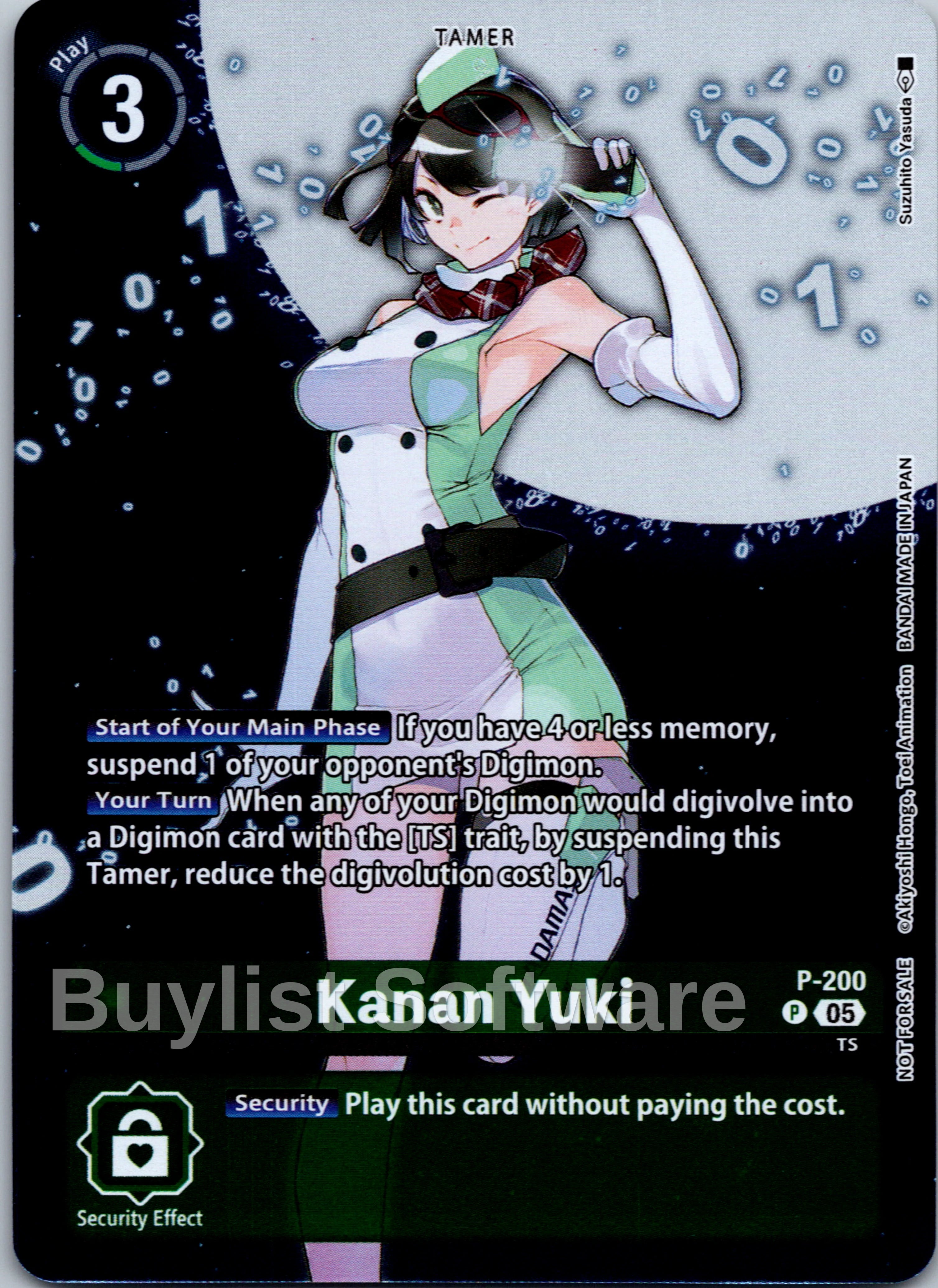 digimon time stranger promo cards Kanan Yuki (Digimon Story: Time Stranger Promo Pack) [P - 200] [Digimo