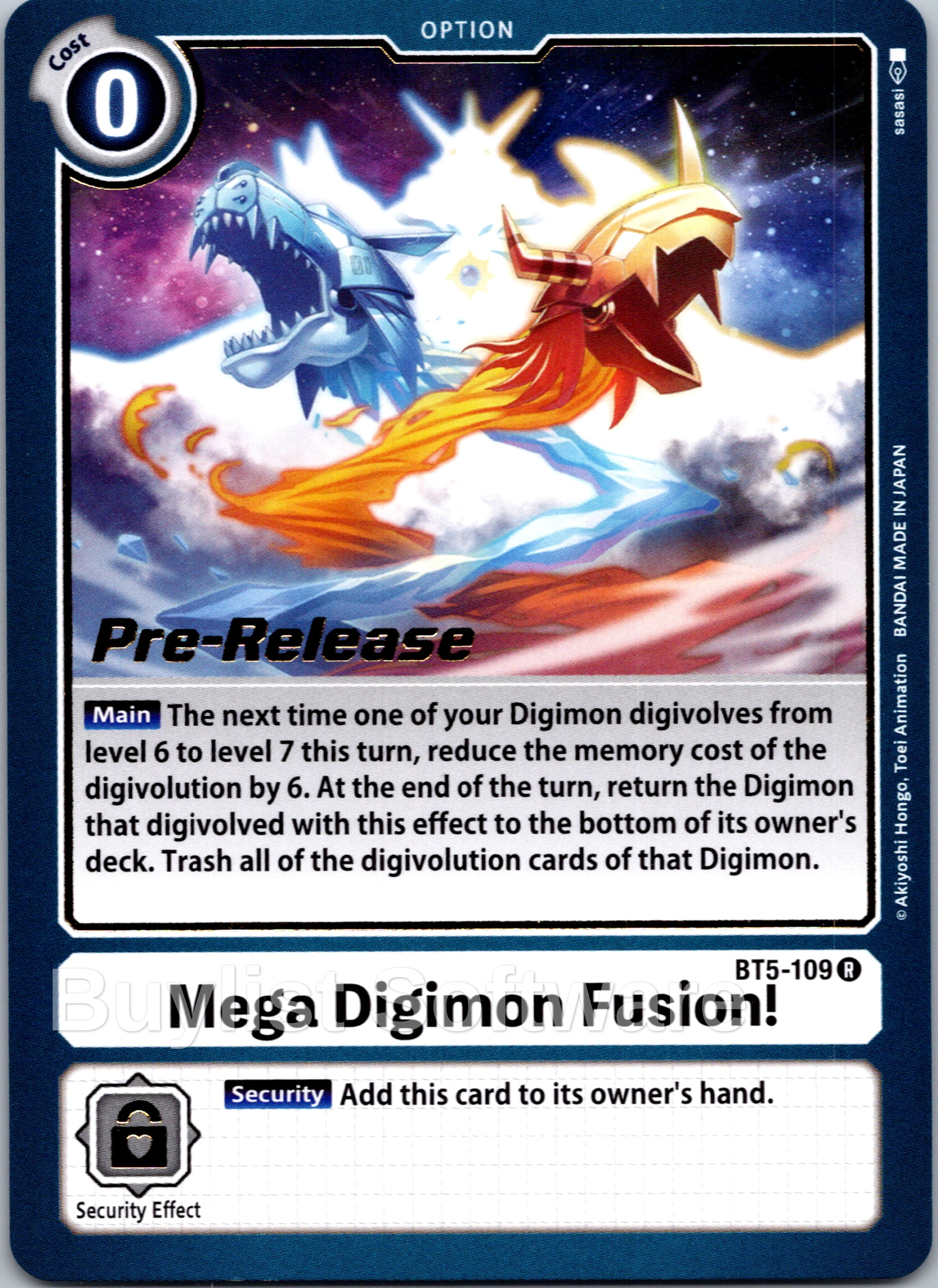 Mega Digimon Fusion! [BT5-109] [Battle of Omni Pre-Release Cards]