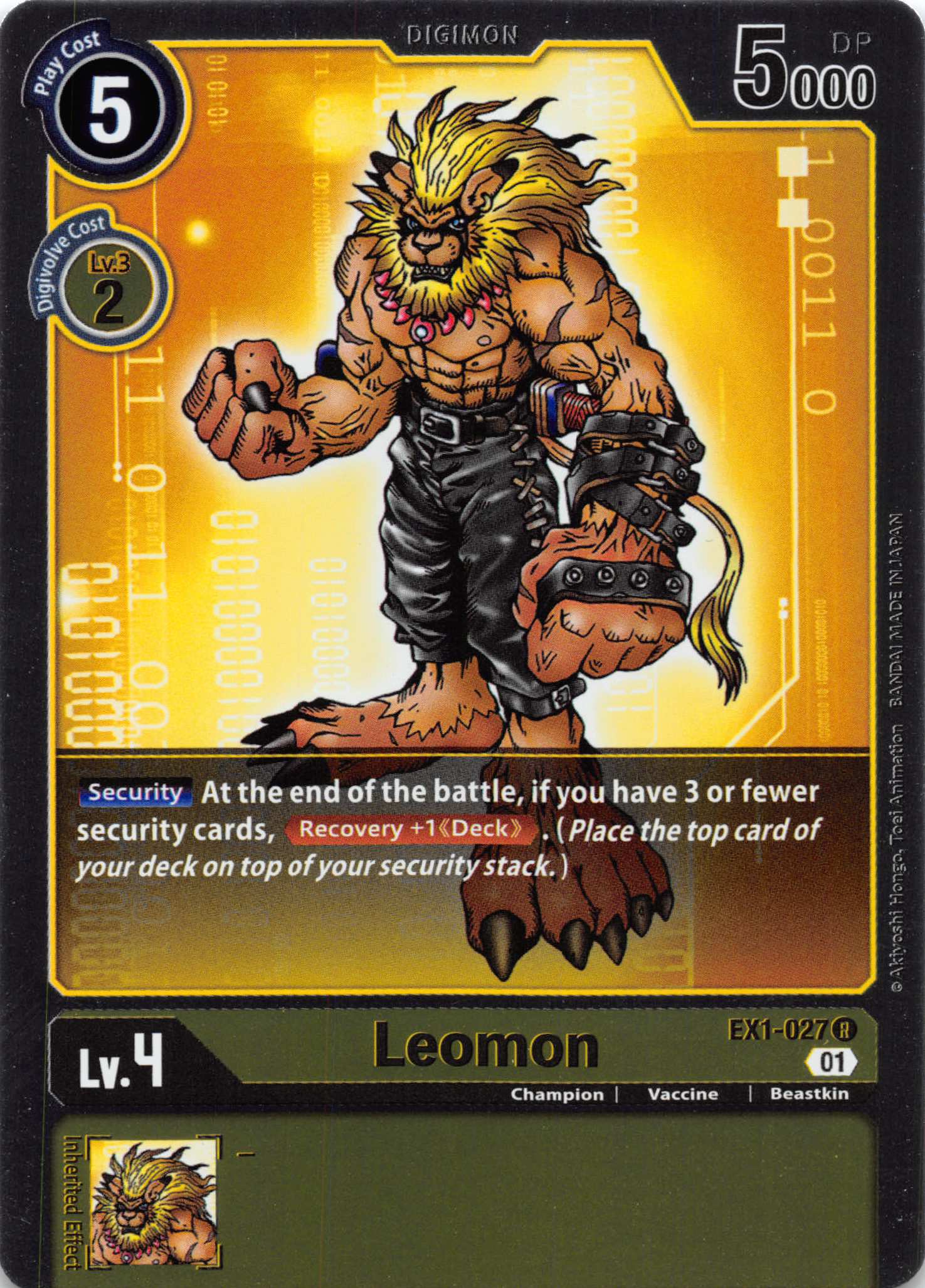 Leomon [EX1-027] [Classic Collection] Foil