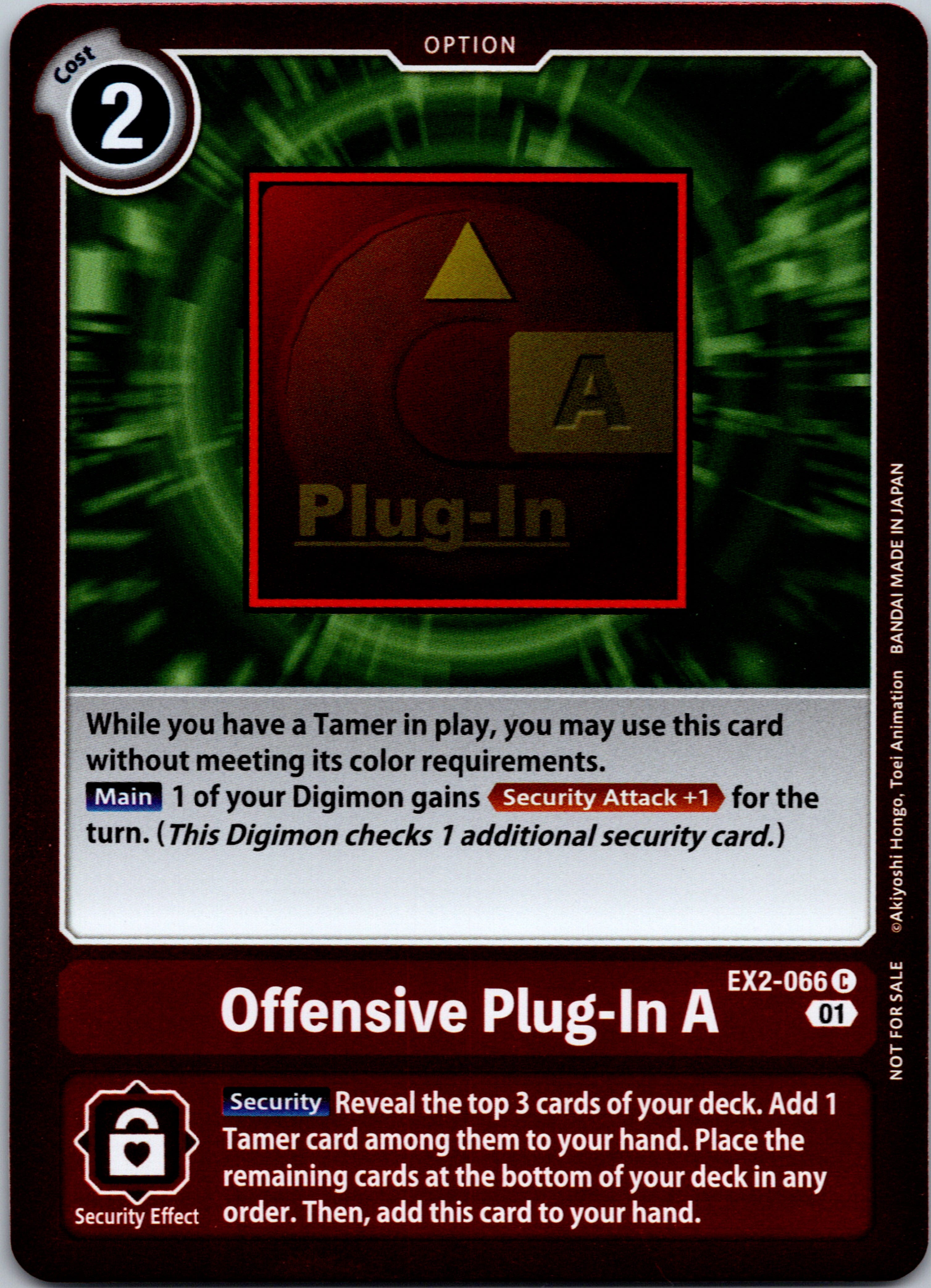 Offensive Plug-In A (Event Pack 4) [EX2-066] [Digital Hazard] Foil