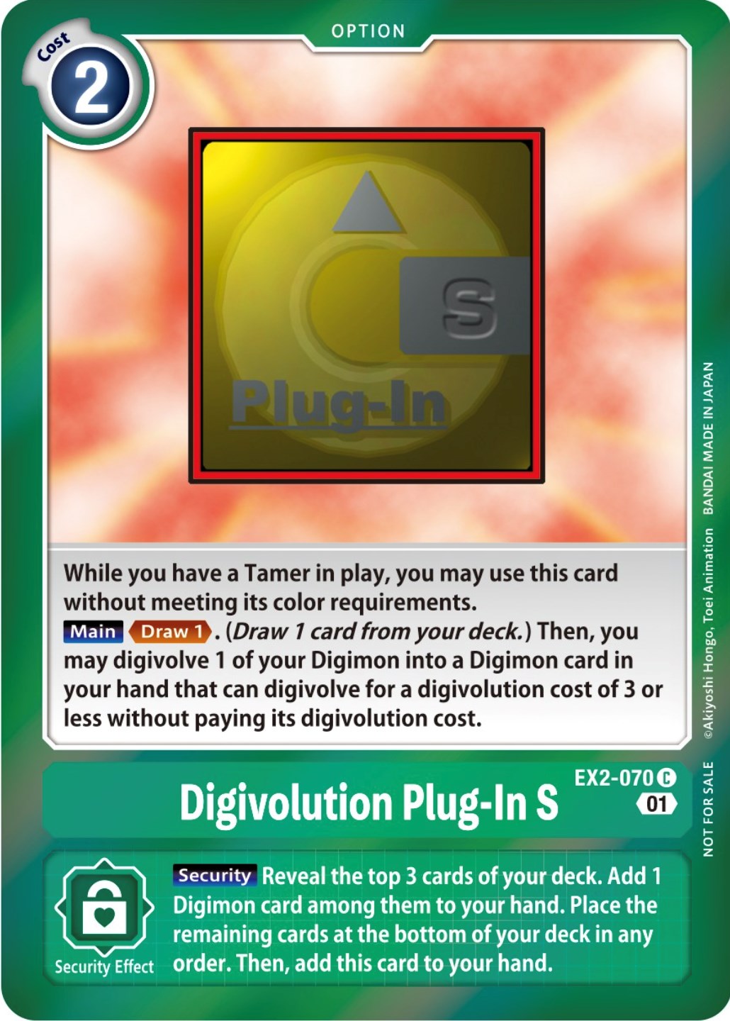 Digivolution Plug-In S (Event Pack 4) [EX2-070] [Digital Hazard] Foil