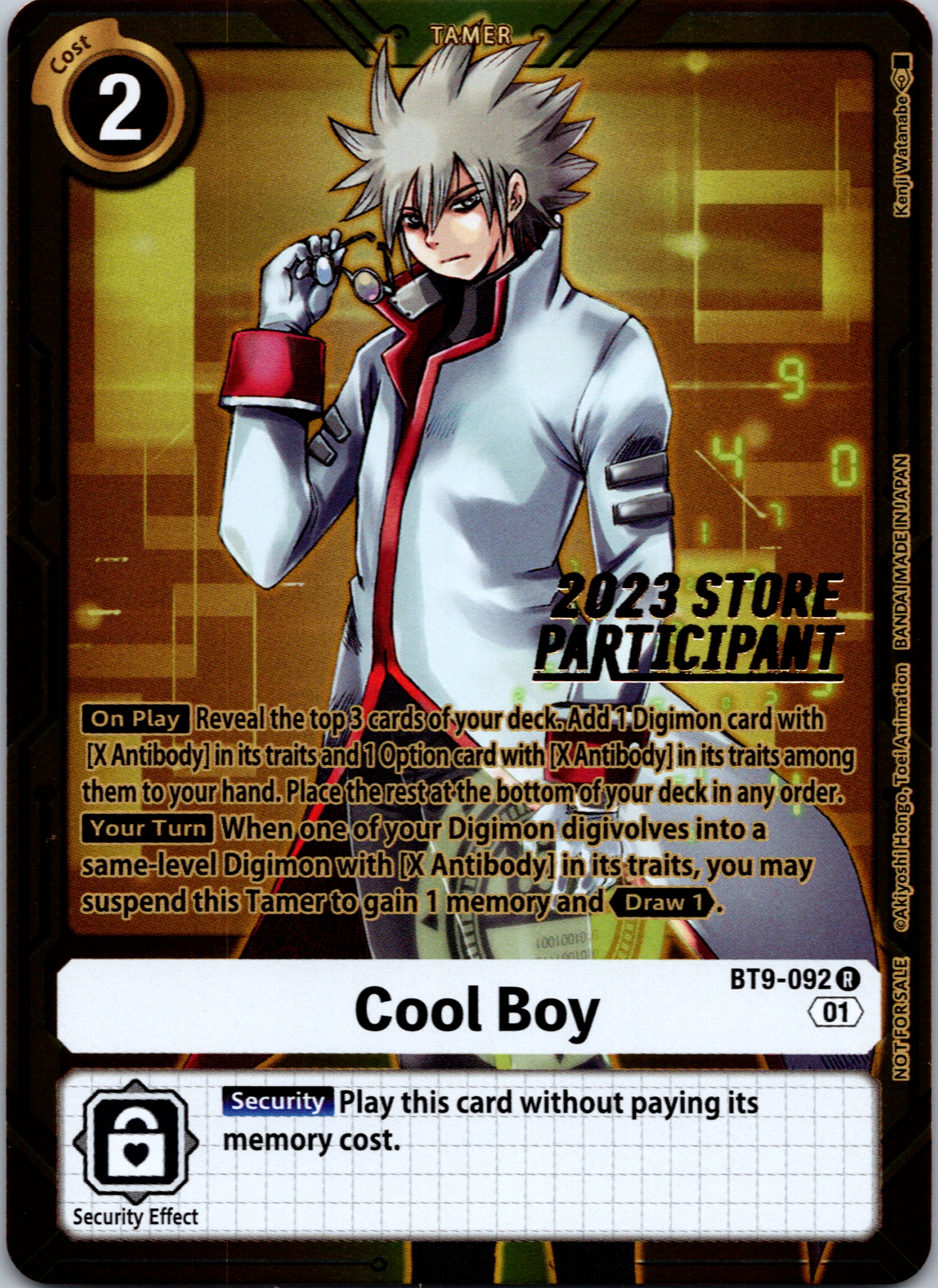 Cool Boy (2023 Store Participant) [BT9-092] [X Record] Foil