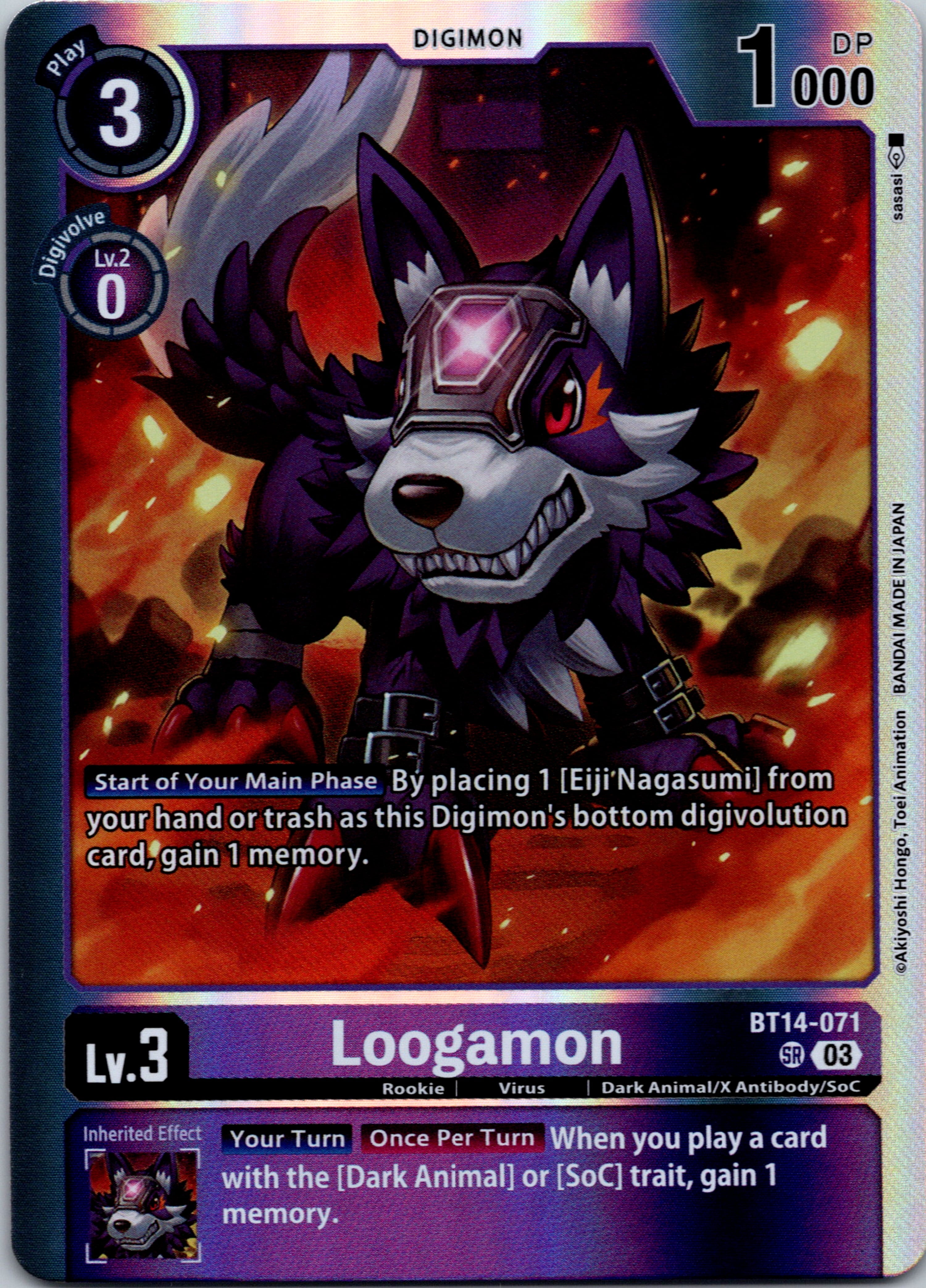 Loogamon [BT14-071] [Blast Ace] Foil