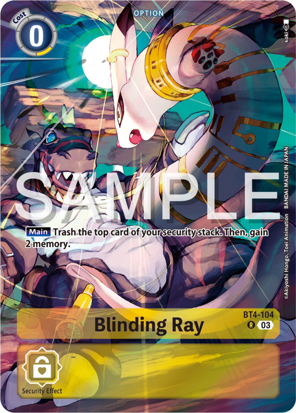 Blinding Ray (Bonus Pack) [BT4-104] [Starter Deck 17: Double Typhoon Advanced Deck Set] Foil