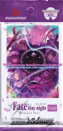 Weiss Schwarz: Fate/stay night [Heaven’s Feel] Vol.2 Booster Pack (English)