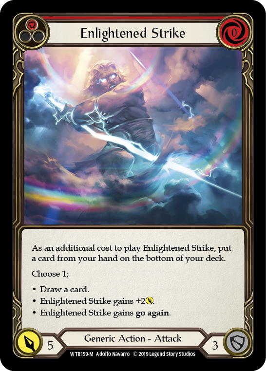 Enlightened Strike [WTR159-M] Alpha Print Rainbow Foil | Duel Kingdom