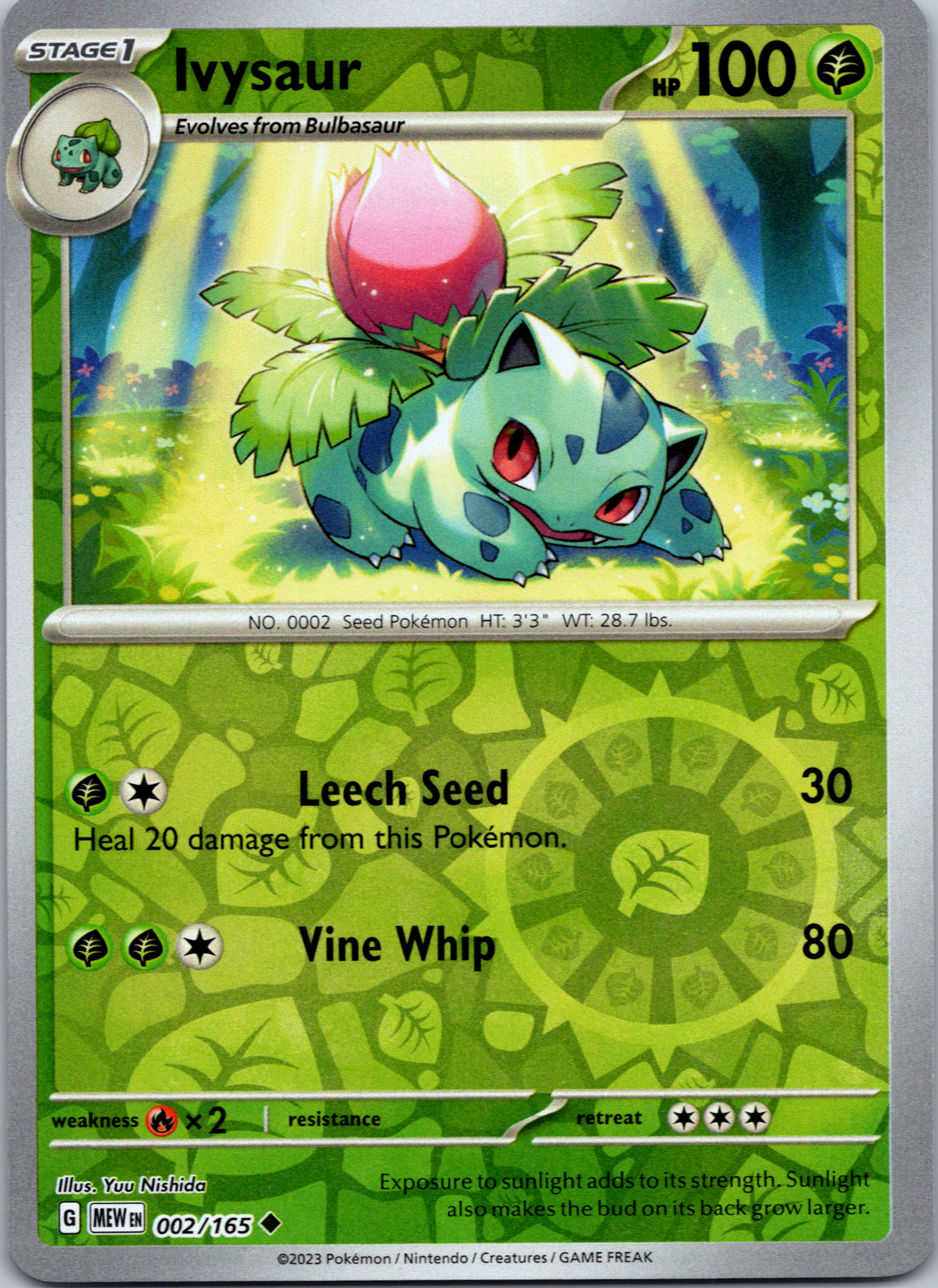 Ivysaur (2/165) [Scarlet & Violet:  151] Reverse Holofoil