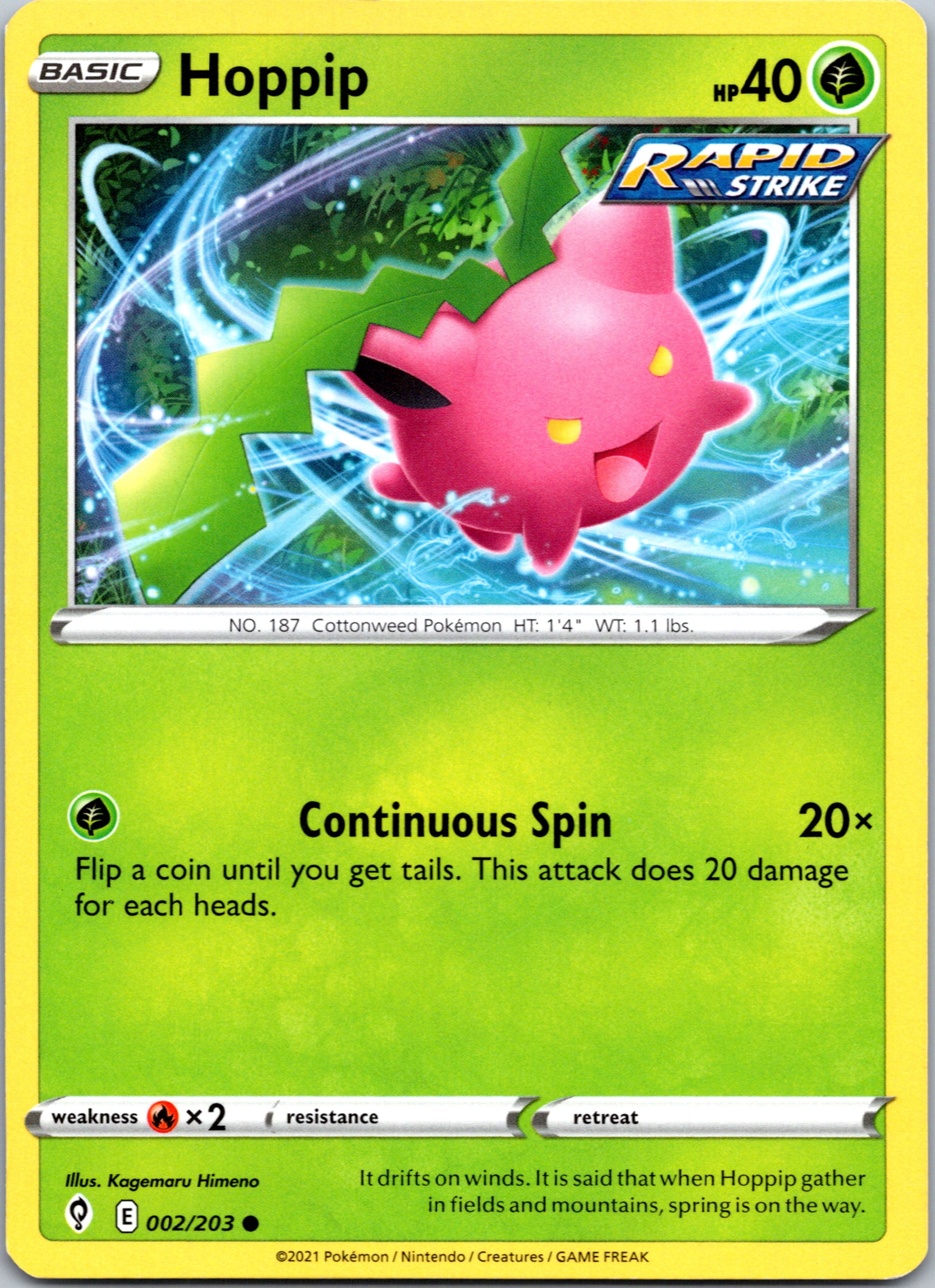 Hoppip (002/203) [Sword & Shield: Evolving Skies]