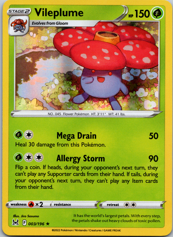 Vileplume (003/196) [Sword & Shield: Lost Origin]
