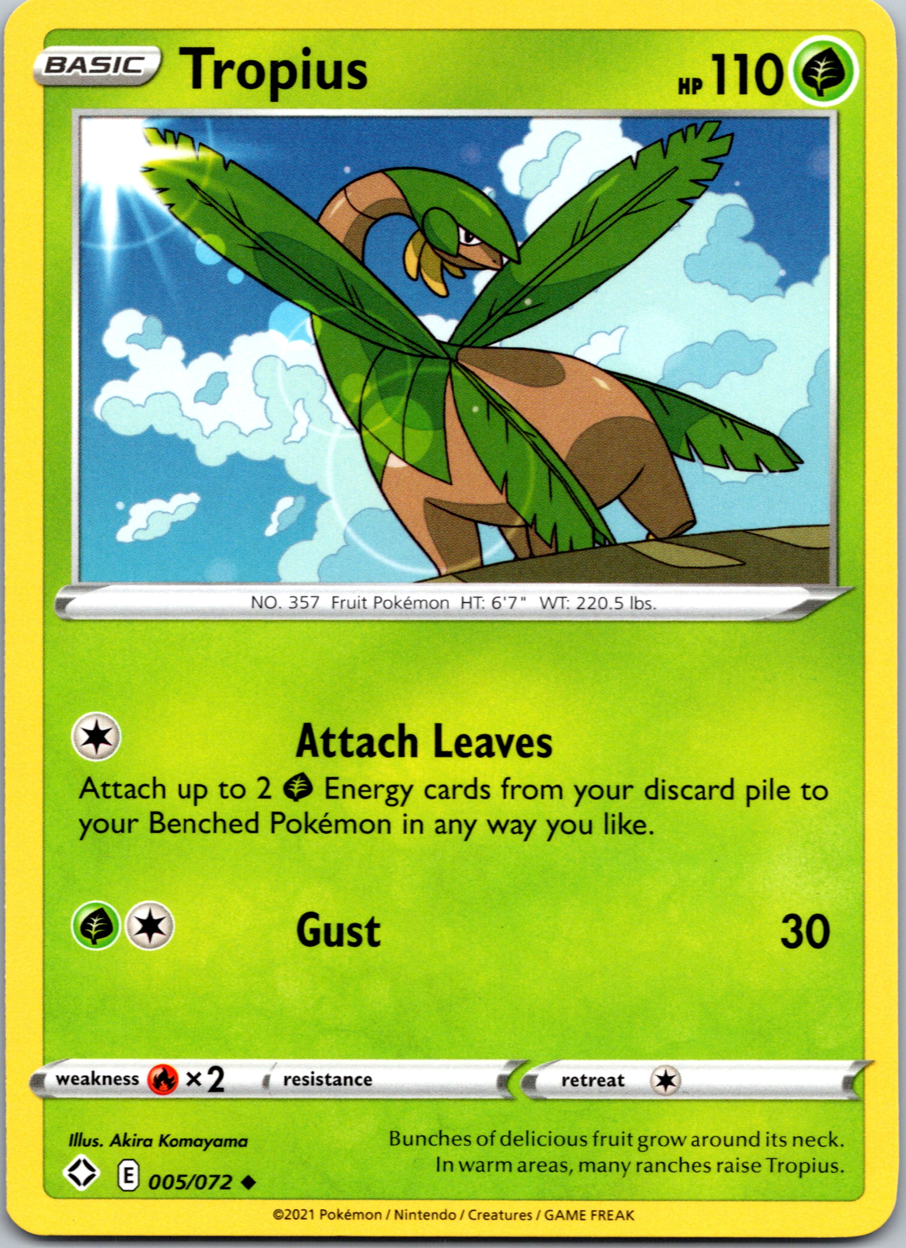 Tropius (005/072) [Sword & Shield: Shining Fates]