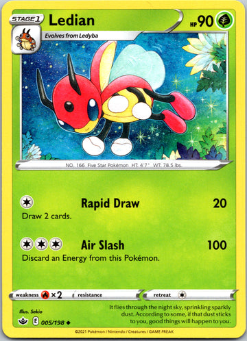 Ledian (005/198) [Sword & Shield: Chilling Reign]