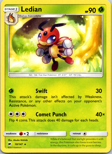 Ledian (010/147) [Sun & Moon: Burning Shadows]