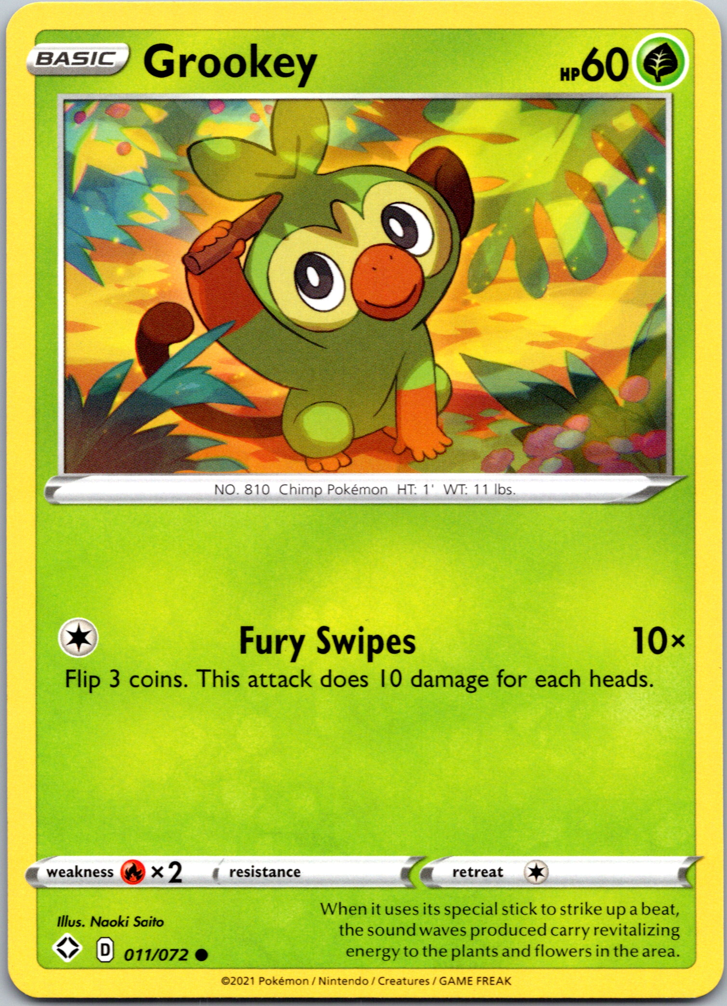 Grookey (011/072) [Sword & Shield: Shining Fates]