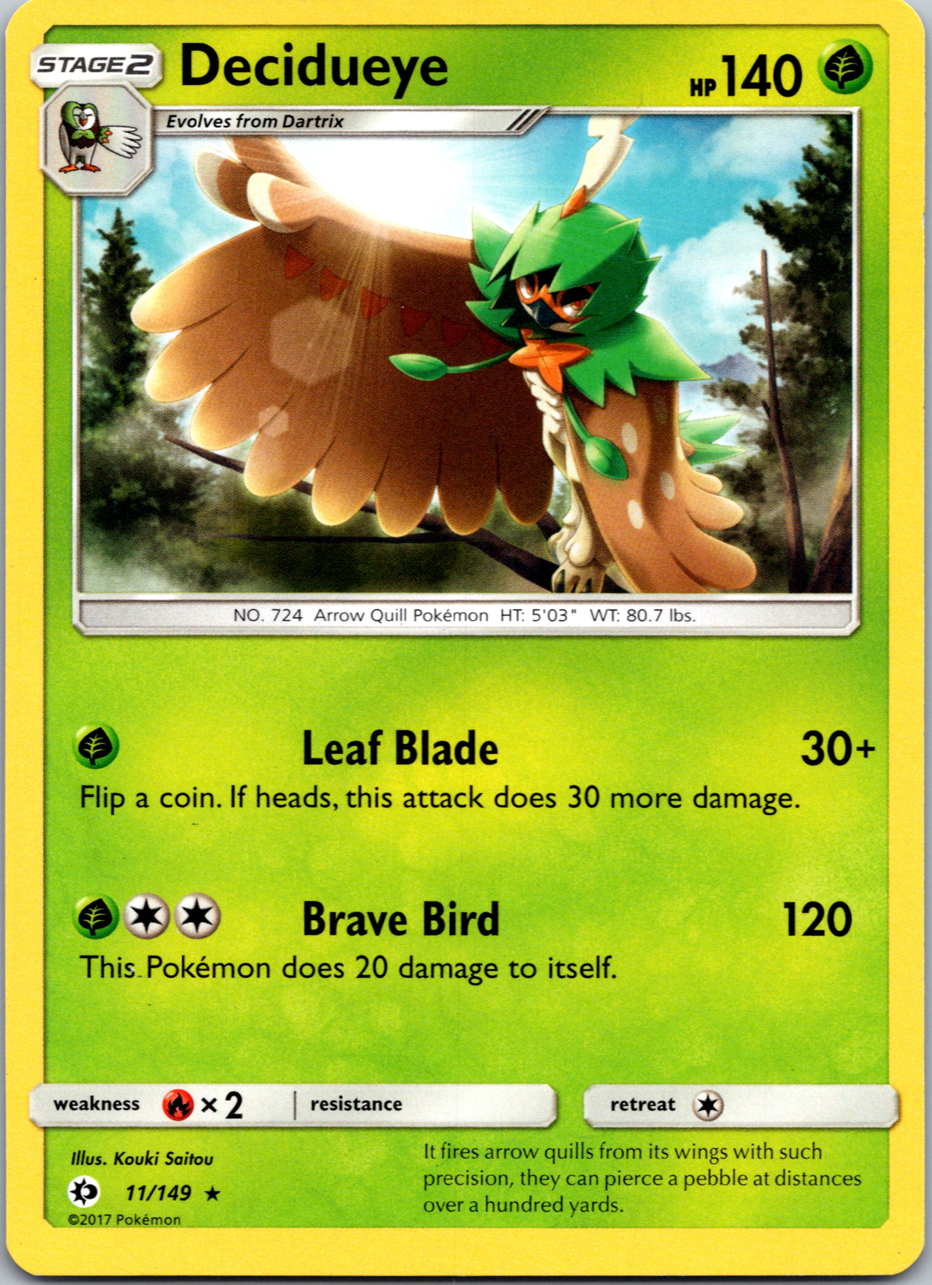 Decidueye (11) [SM Base Set]