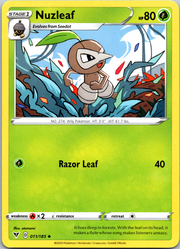 Nuzleaf [011/185] [SWSH04: Vivid Voltage]