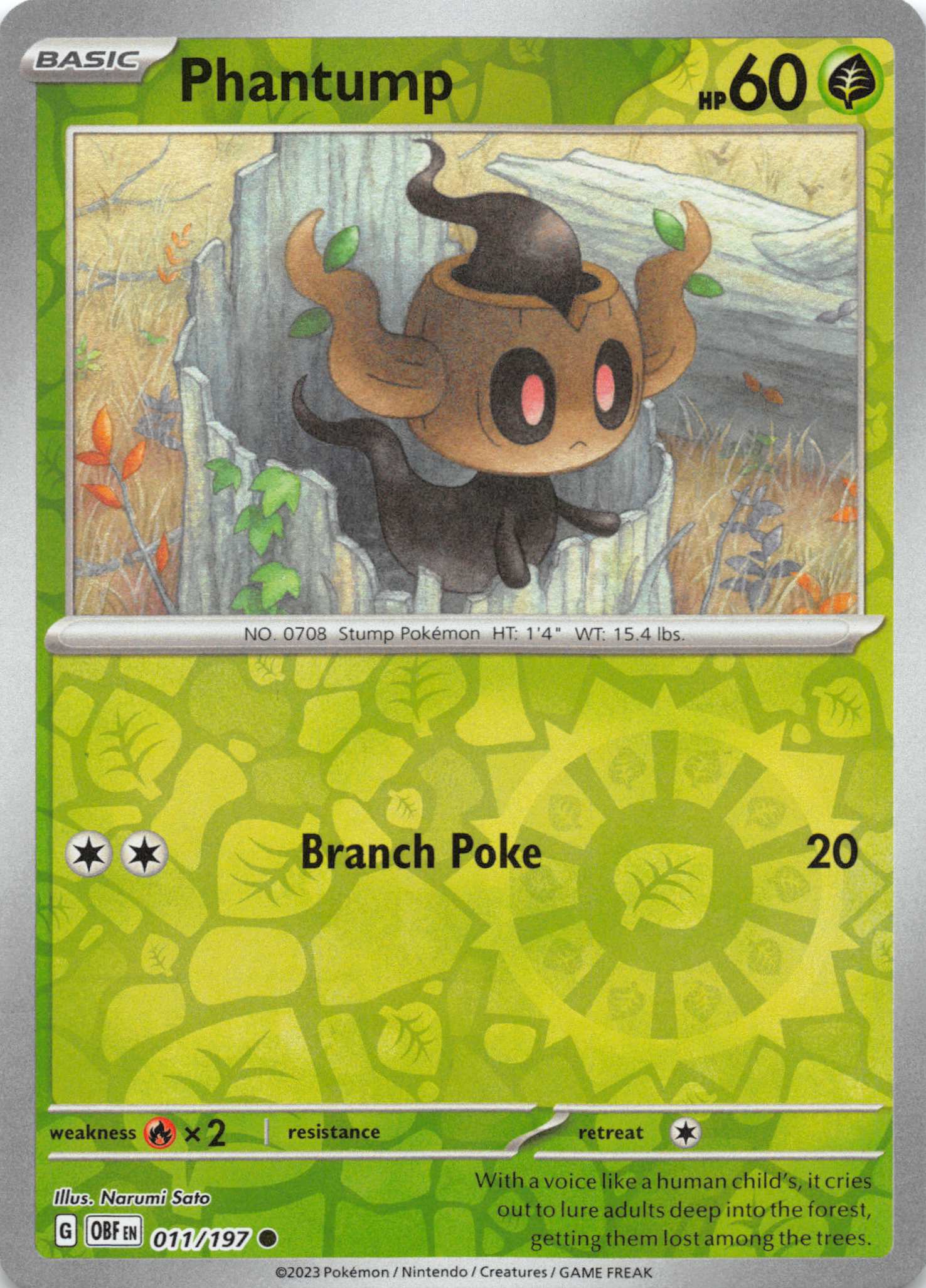 Phantump (011/197) [Scarlet & Violet: Obsidian Flames]