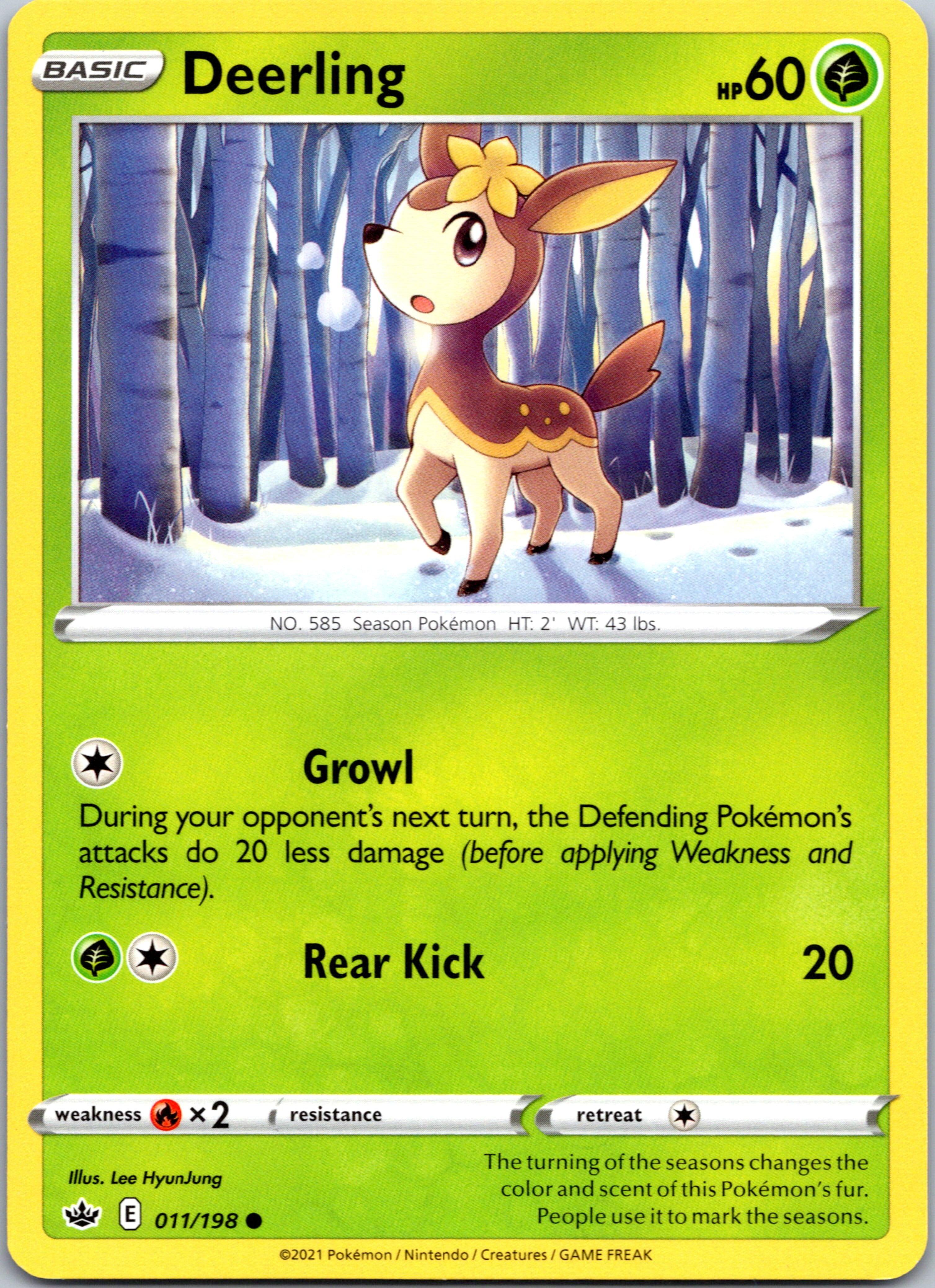 Deerling (011/198) [Sword & Shield: Chilling Reign]