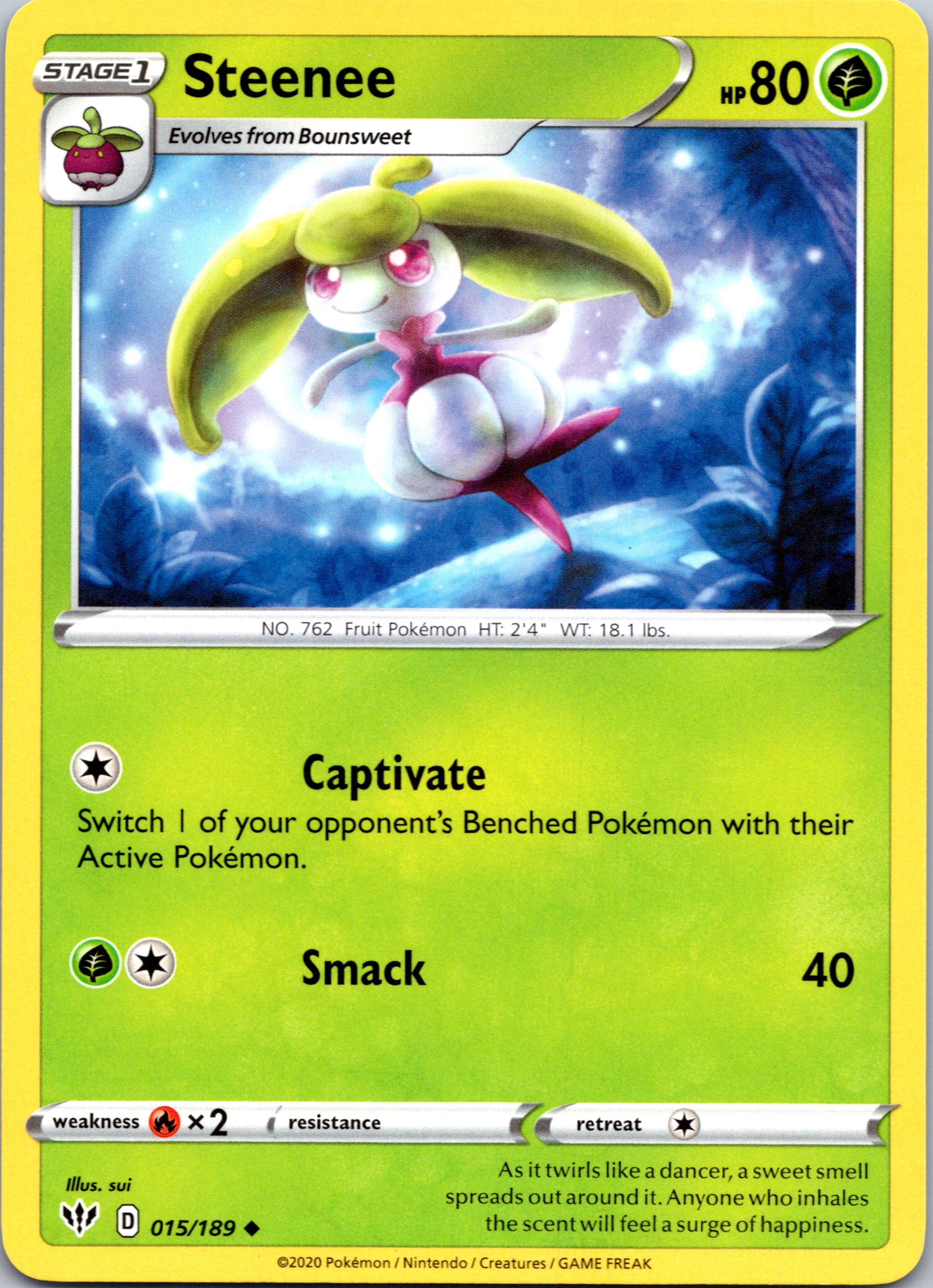 Steenee (15/189) [SWSH03: Darkness Ablaze]