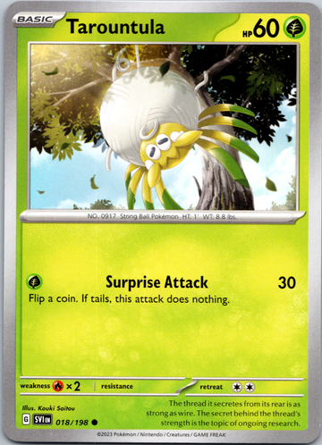 Tarountula - 018/198 [18] - (SV01 Scarlet & Violet Base Set)