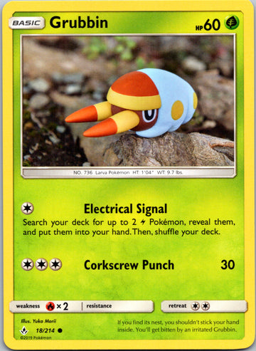 Grubbin (018/214) [Sun & Moon: Unbroken Bonds]