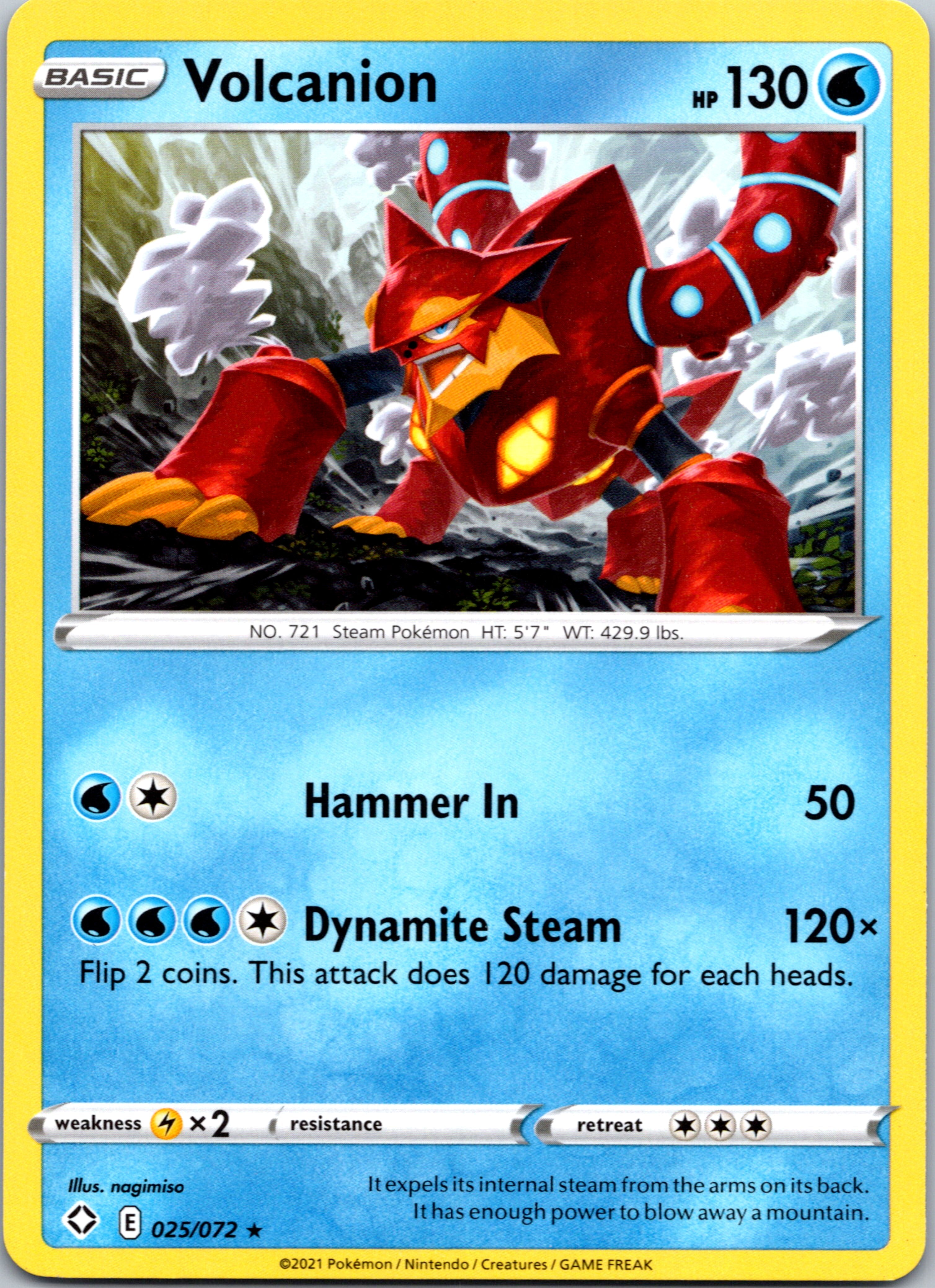 Volcanion (025/072) [Sword & Shield: Shining Fates]