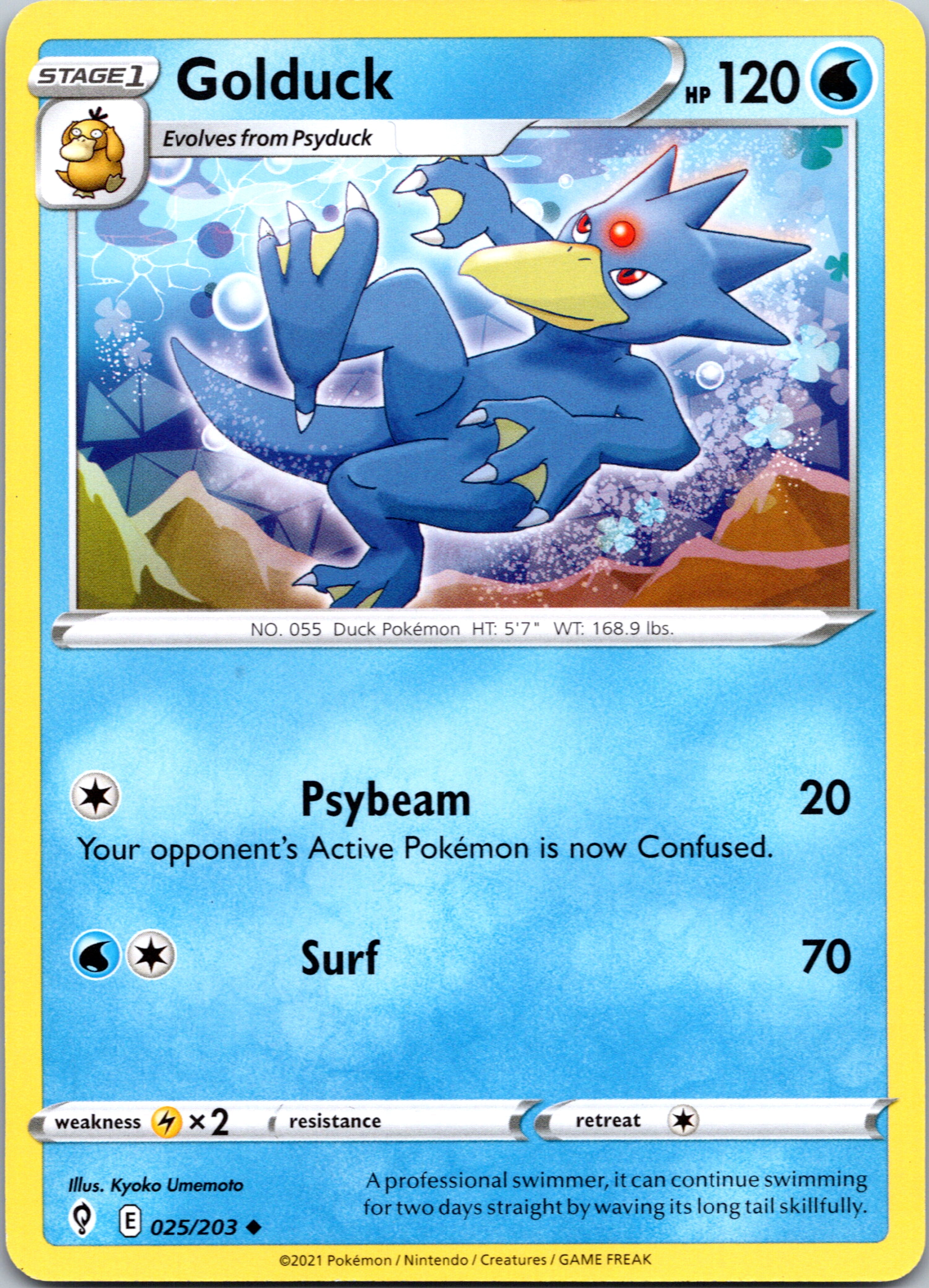 Golduck (025/203) [Sword & Shield: Evolving Skies]