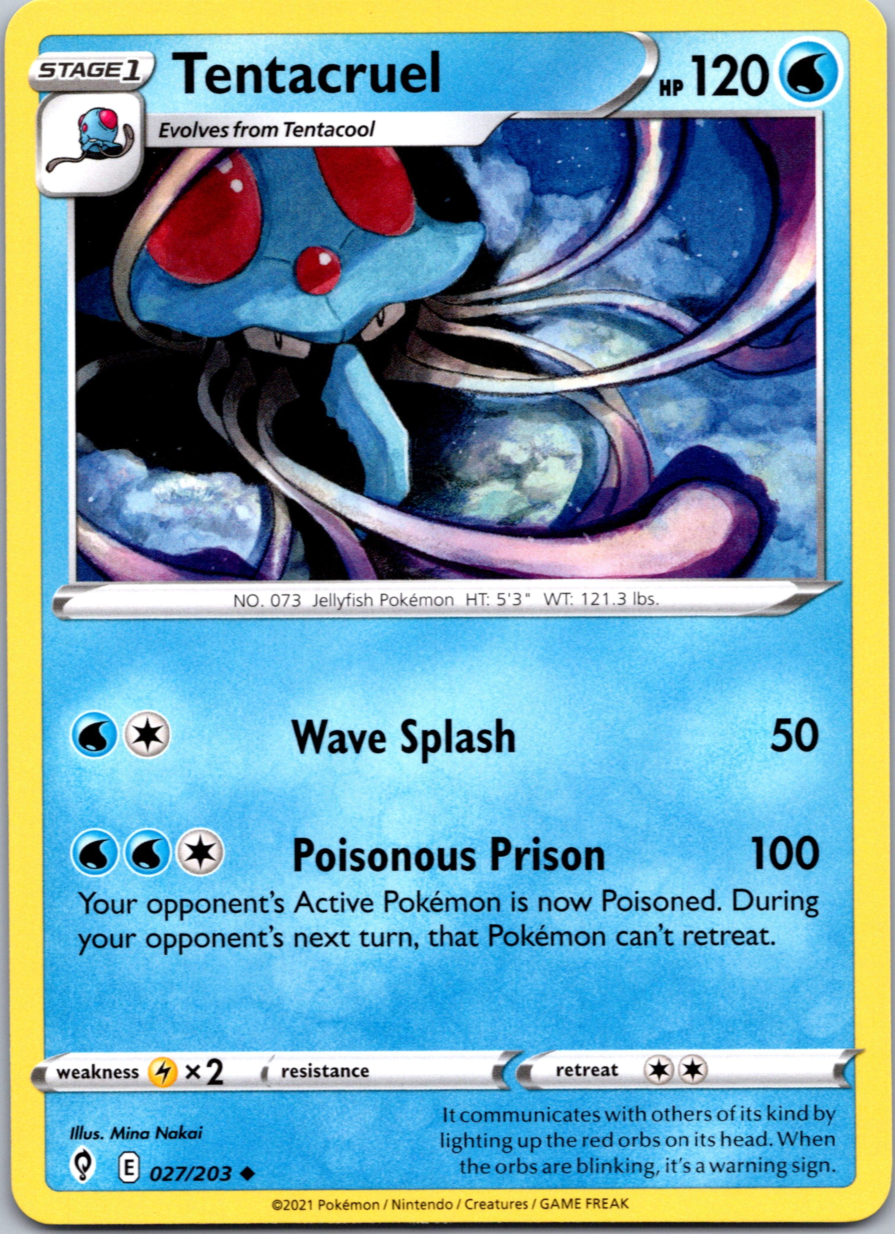 Tentacruel (027/203) [Sword & Shield: Evolving Skies]