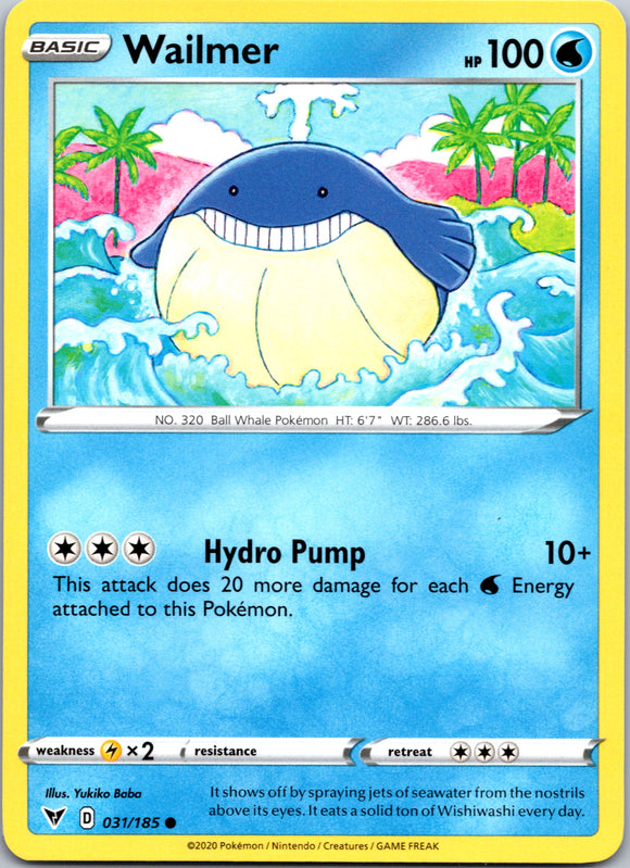 Wailmer [031/185] [SWSH04: Vivid Voltage]