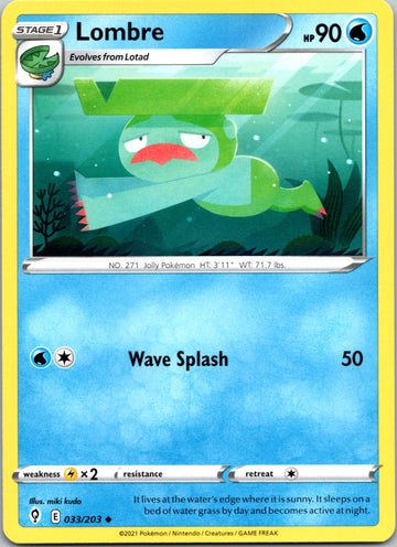 Lombre (033/203) [Sword & Shield: Evolving Skies]