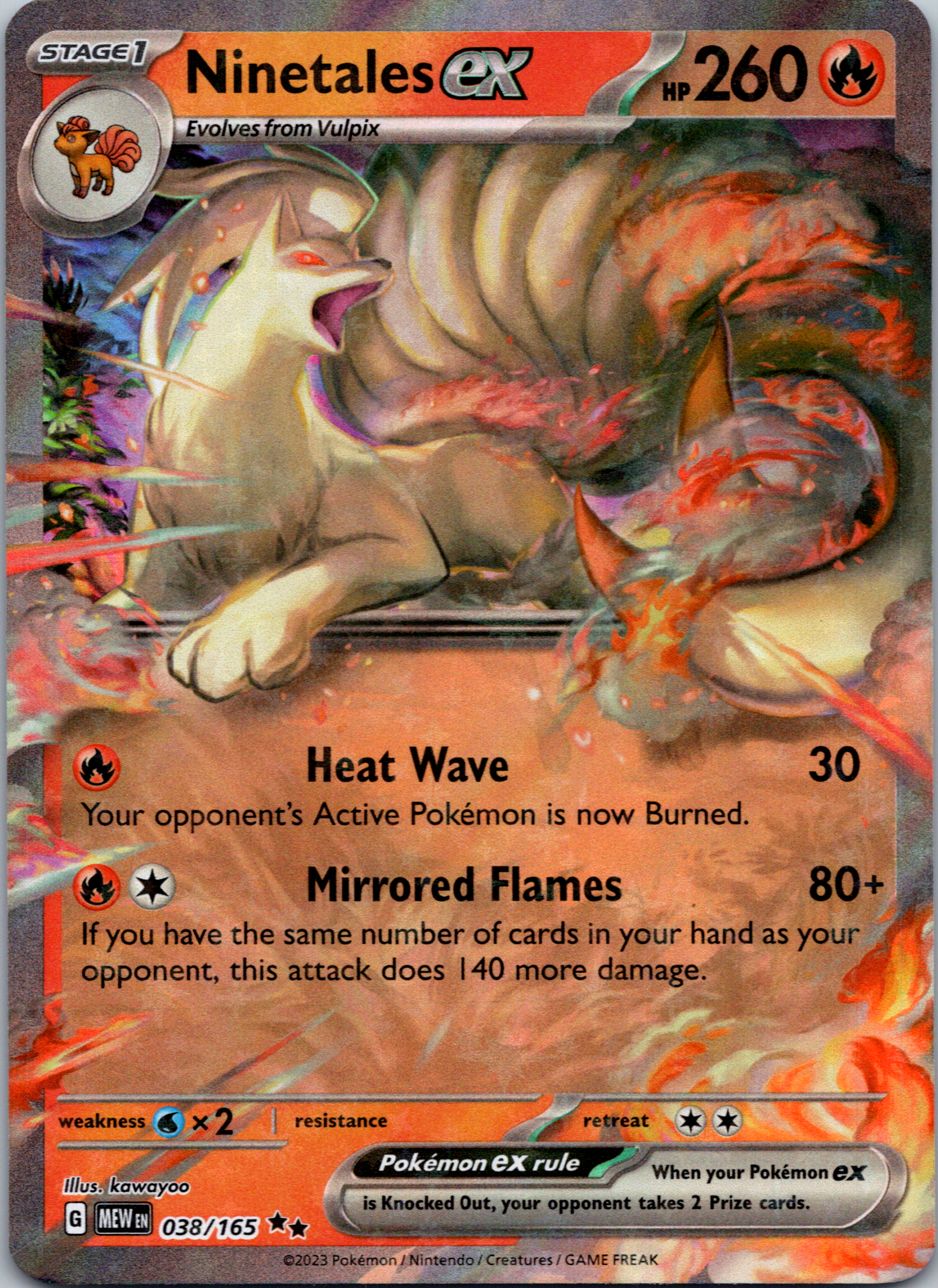 Ninetales ex (038/165) [Scarlet & Violet:  151] Holofoil