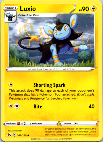 Luxio (042/159) (042/159) [Sword & Shield: Crown Zenith]