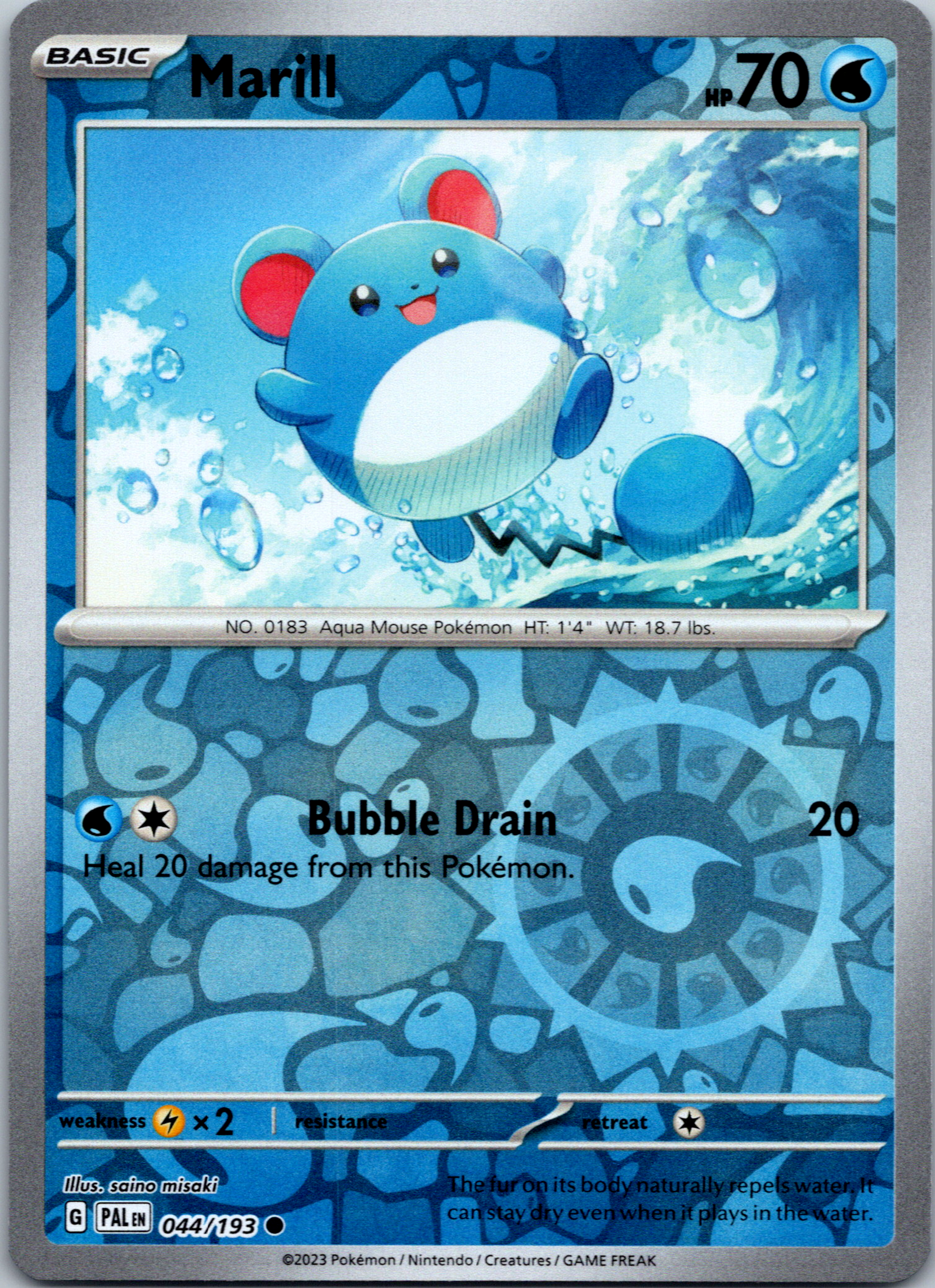 Marill (044/193) [Scarlet & Violet: Paldea Evolved]