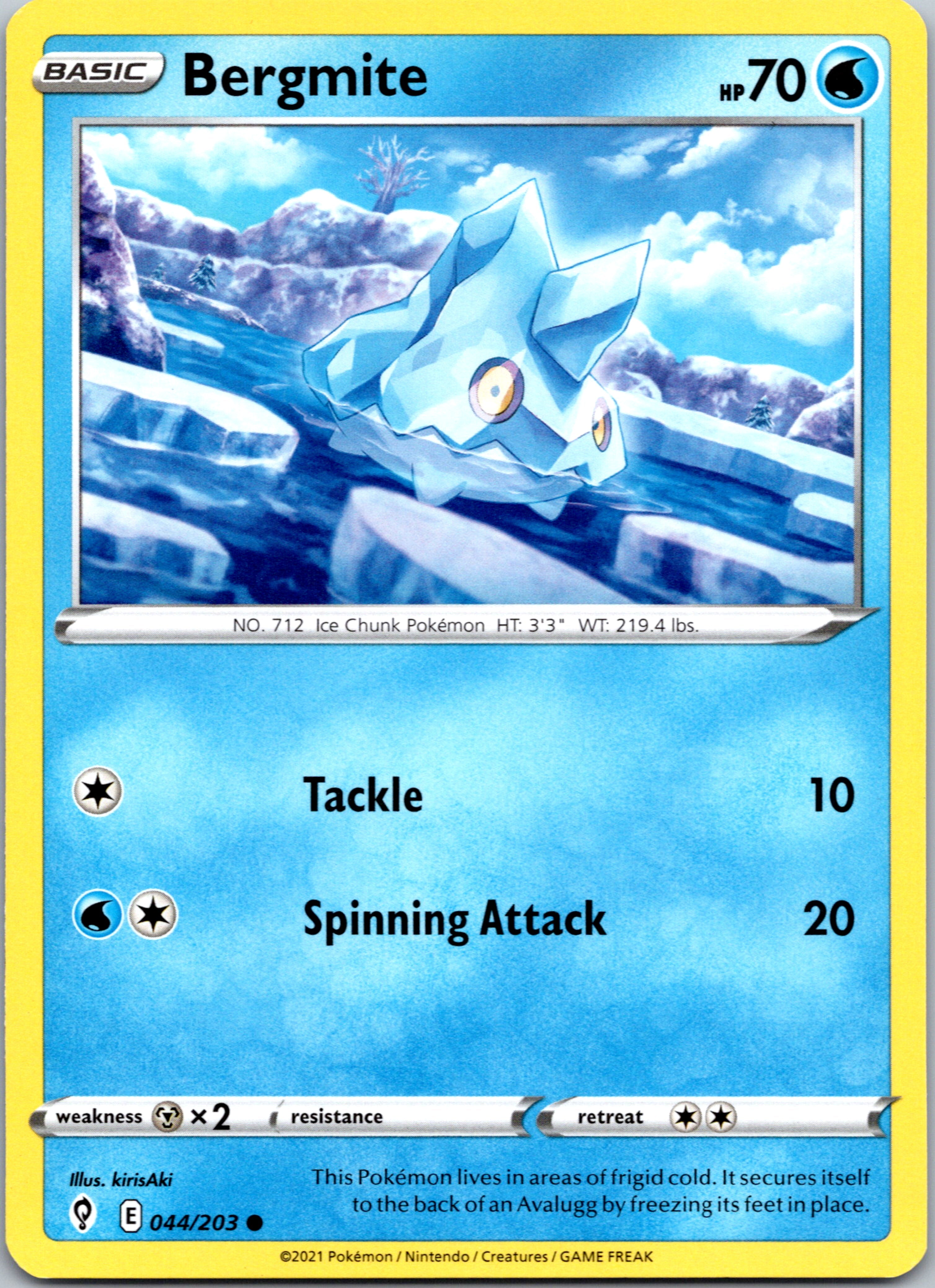 Bergmite (044/203) [Sword & Shield: Evolving Skies]