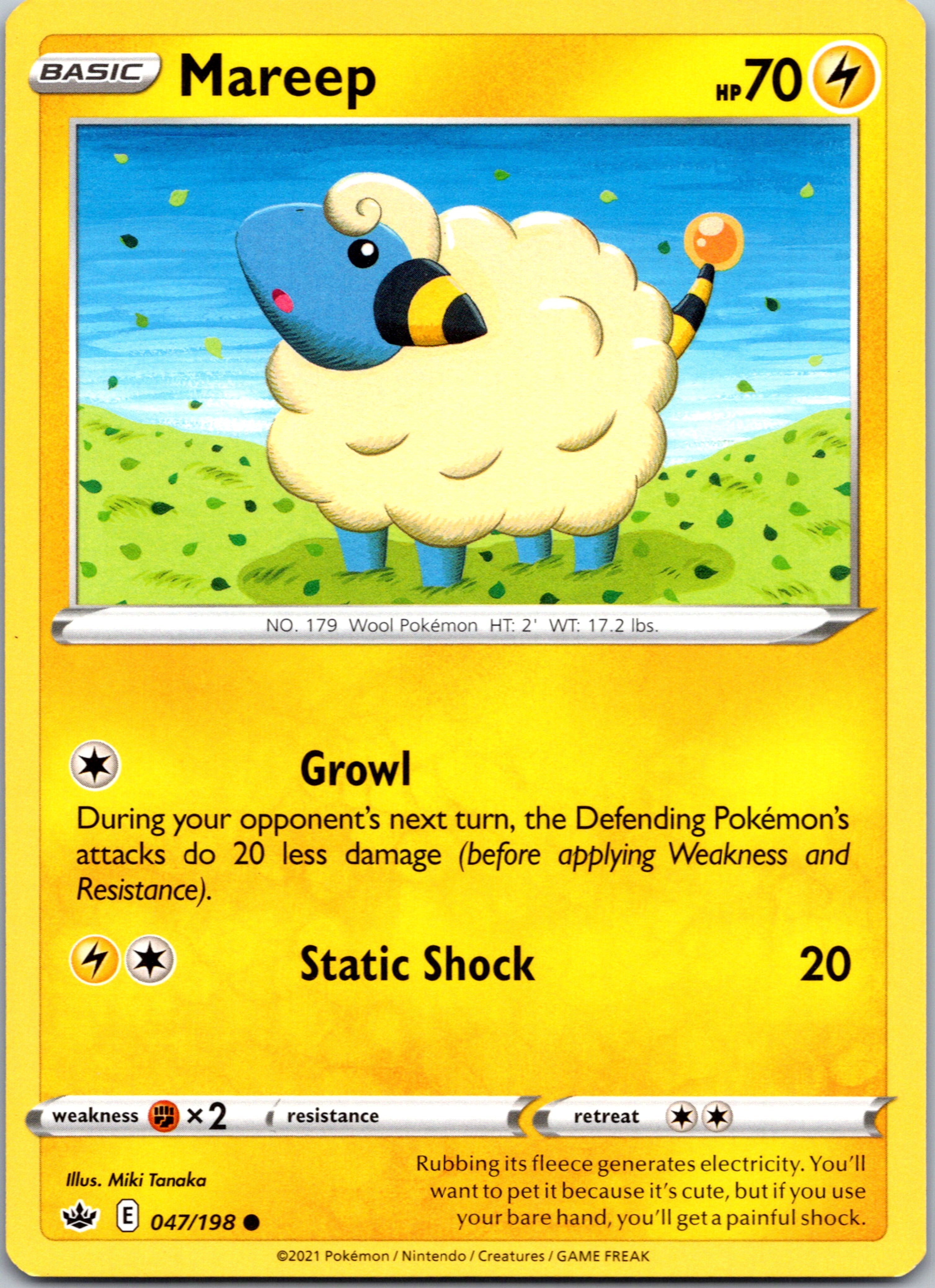 Mareep (047/198) [Sword & Shield: Chilling Reign]