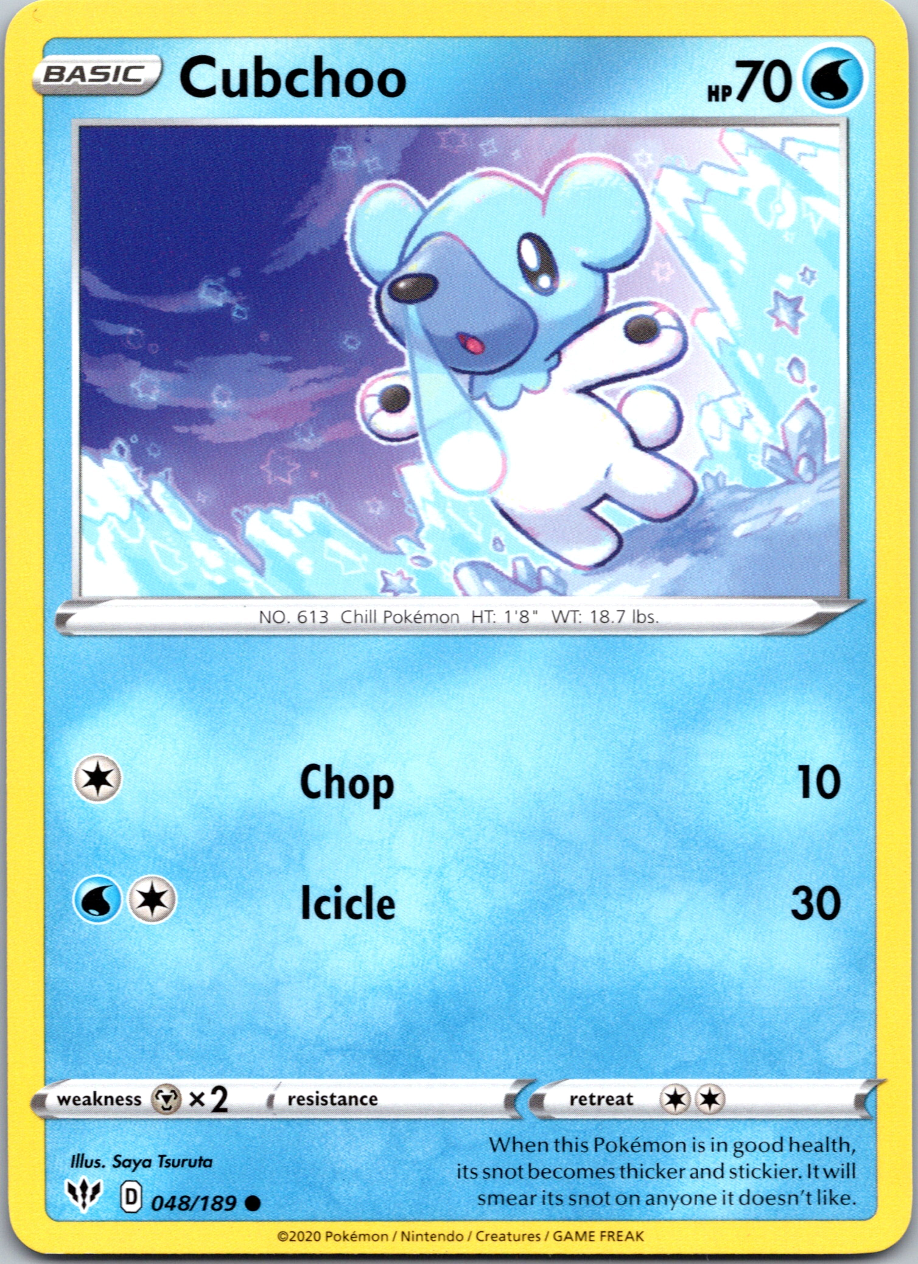 Cubchoo (48/189) [SWSH03: Darkness Ablaze]