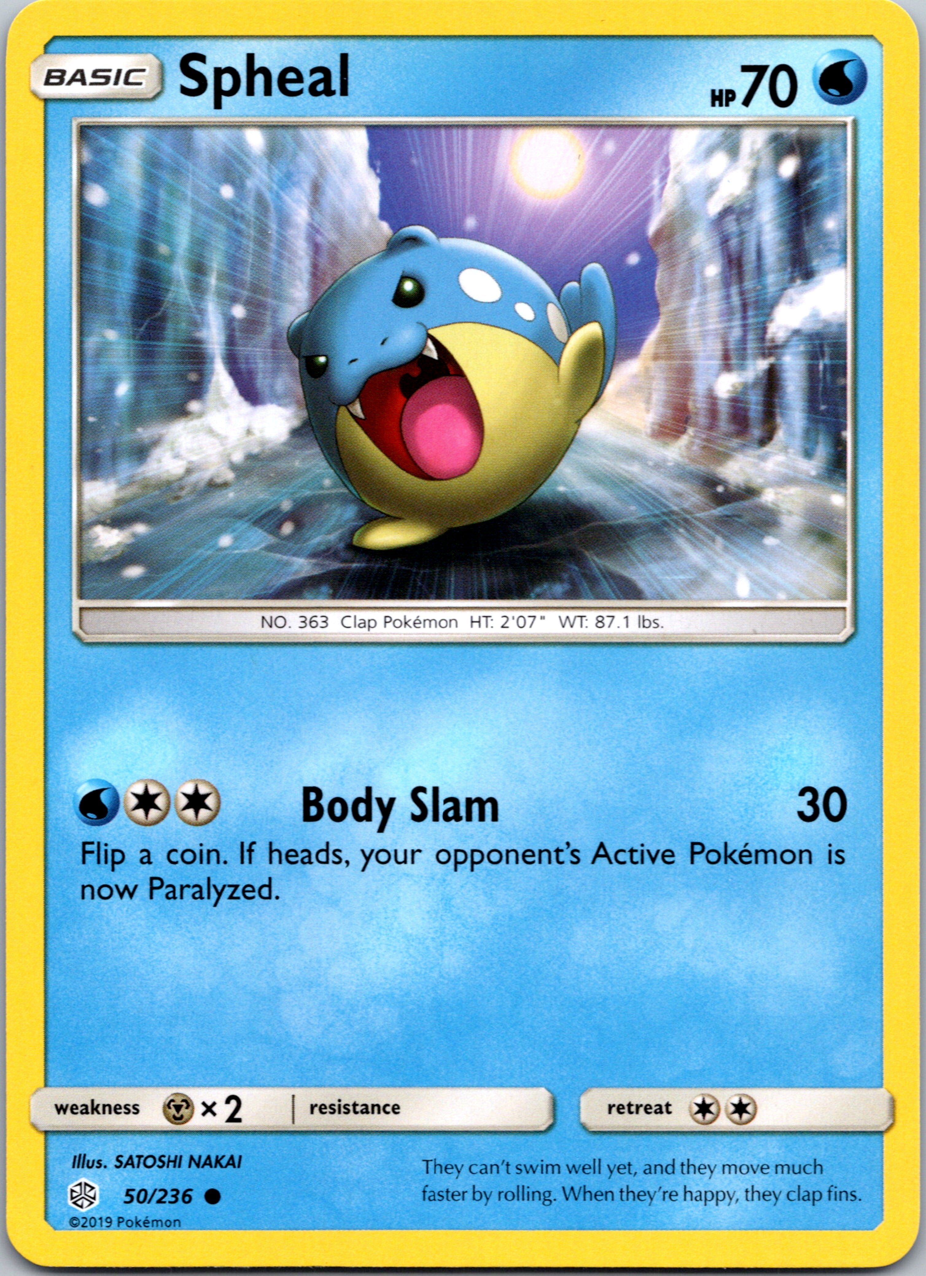 Spheal (50/236) [Sun & Moon: Cosmic Eclipse]