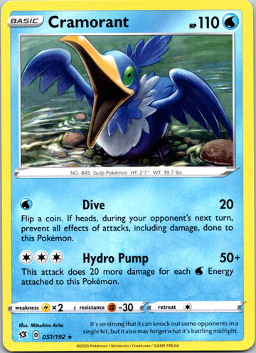 Cramorant (051/192) [Sword & Shield: Rebel Clash]