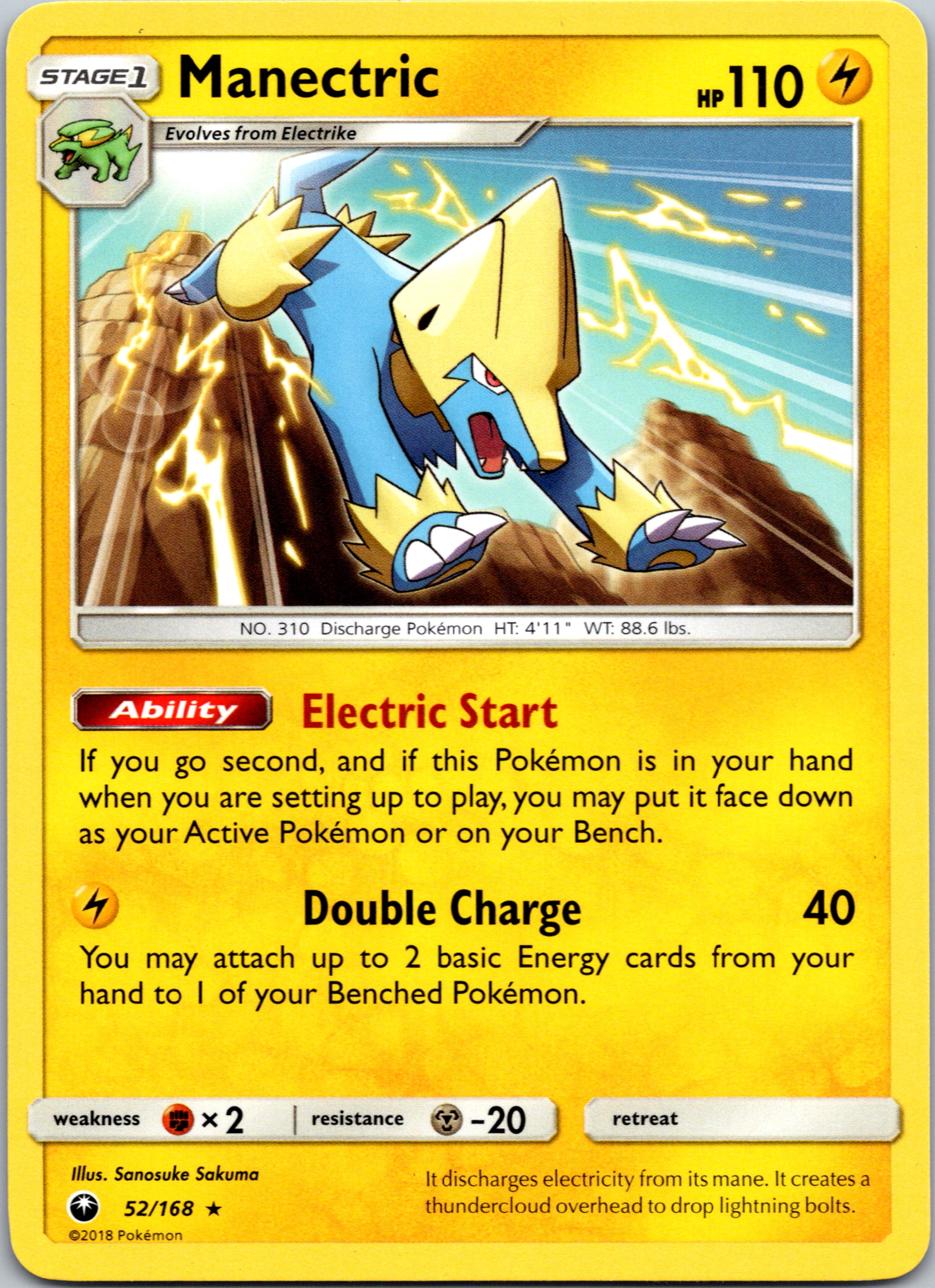 Manectric (52/168) [Sun & Moon: Celestial Storm]