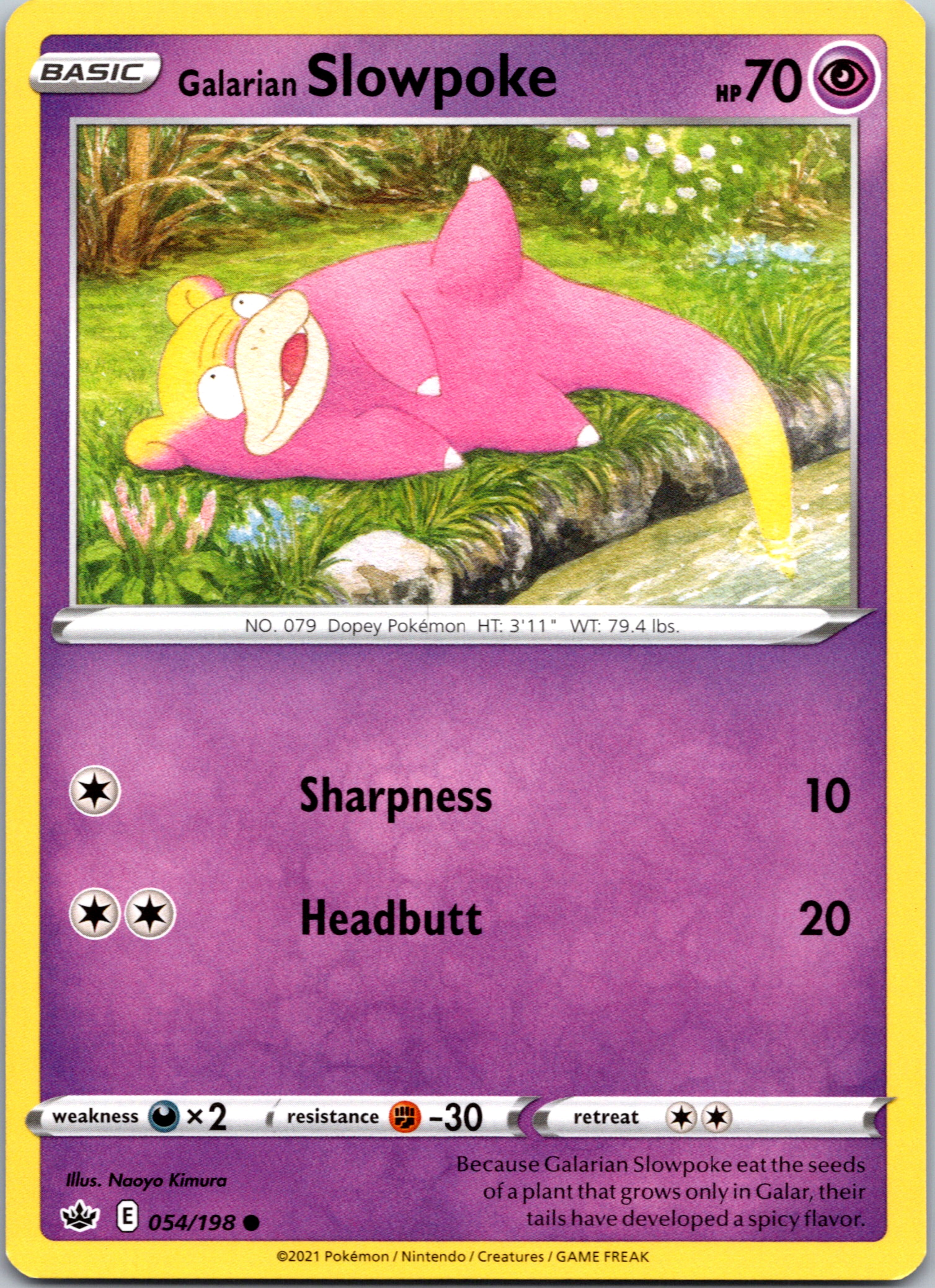 Galarian Slowpoke (054/198) [Sword & Shield: Chilling Reign]