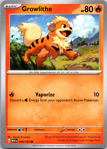 Growlithe (058/165) [Scarlet & Violet:  151]