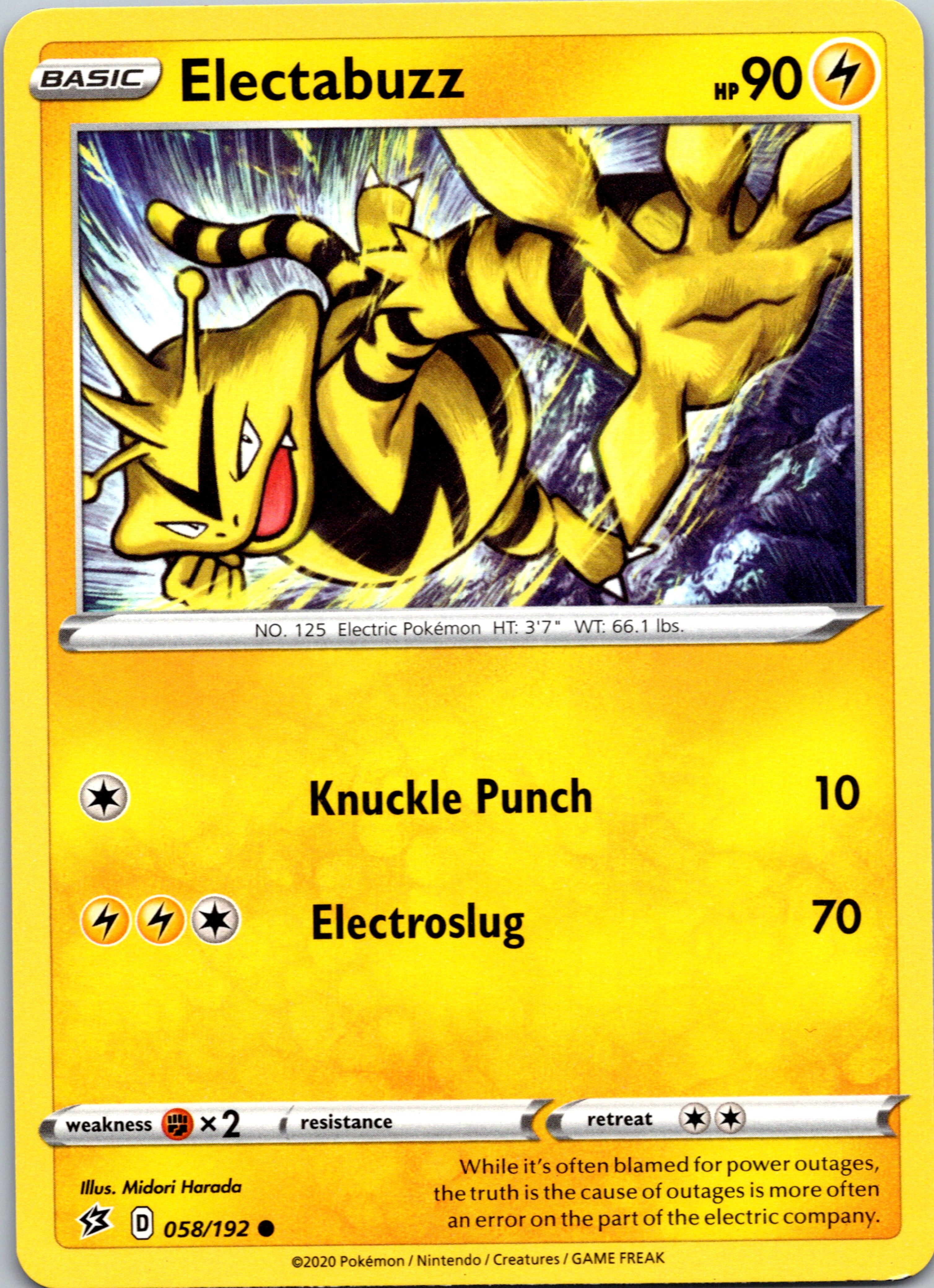 Electabuzz (58/192) [Sword & Shield: Rebel Clash]