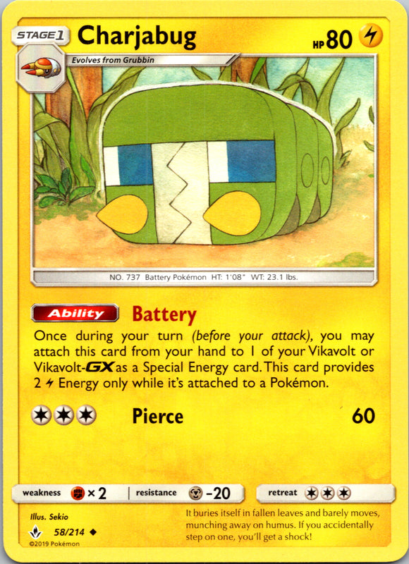 Charjabug (058/214) [Sun & Moon: Unbroken Bonds]